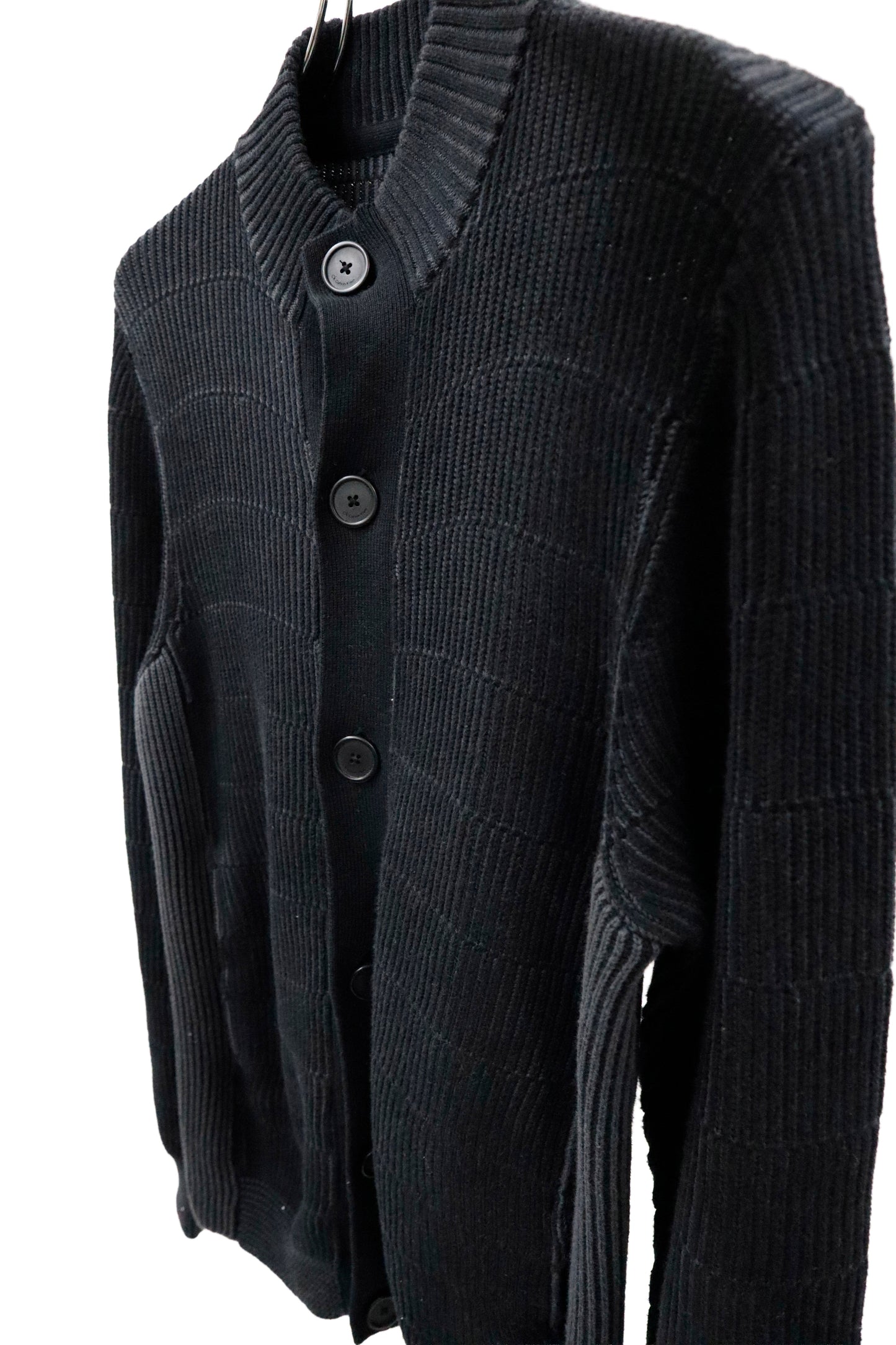 rib knit cardigan/U-［2603-001］