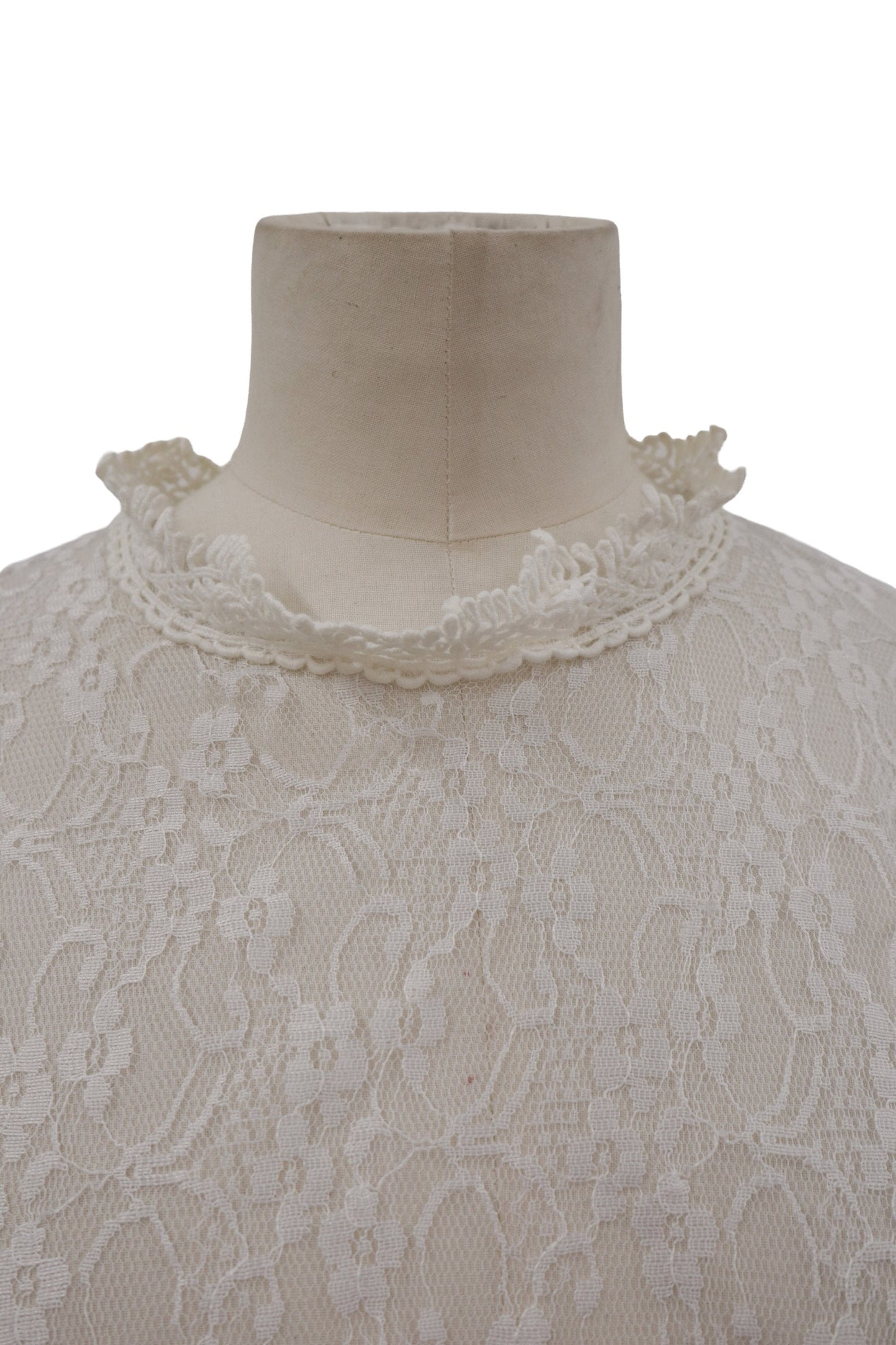 lace mock neck top/RM-［2607-020］