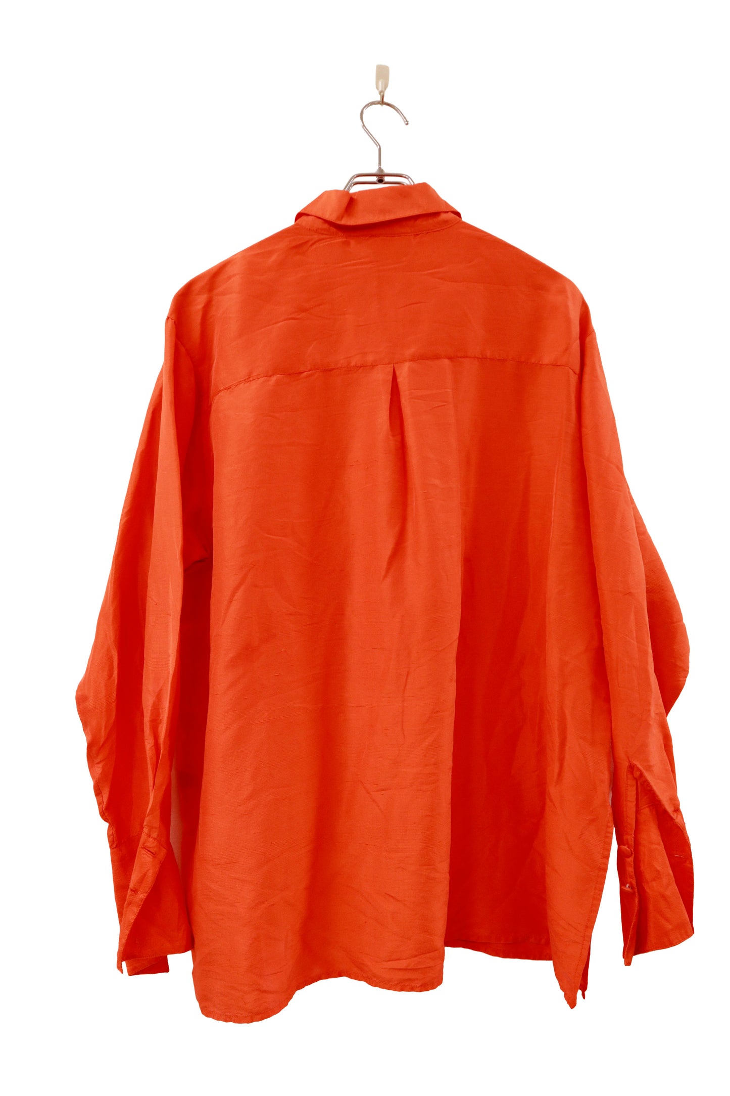 90's silk shirt/NV-［2511-157］
