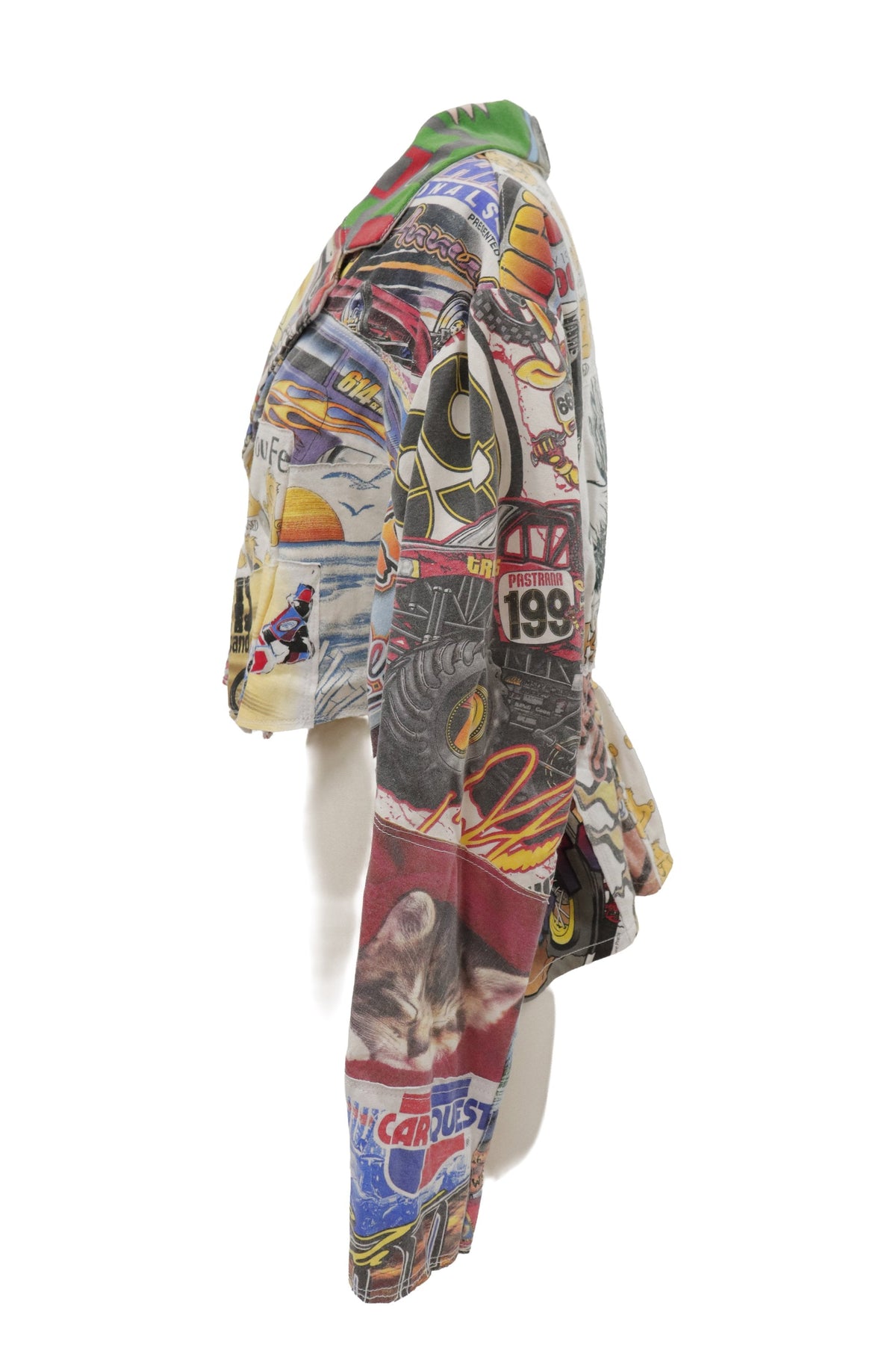 patchwork jacket/RM-［2608-095］