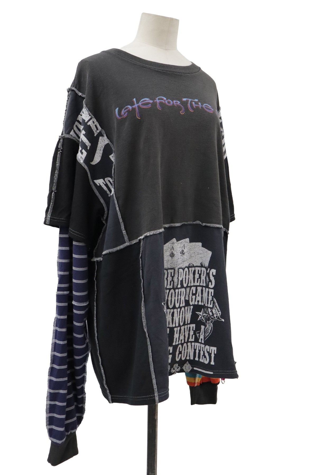 patchwork big long tee/RM-［2608-083］