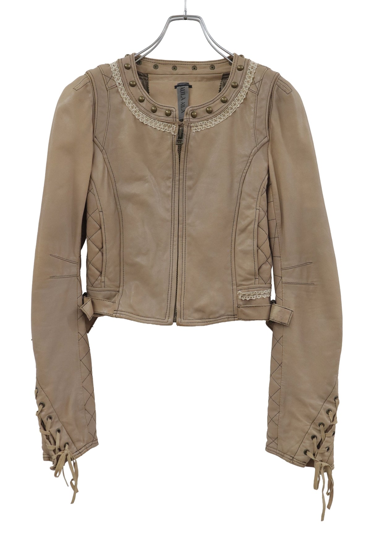 decorative leather jacket/RM-［2608-105］