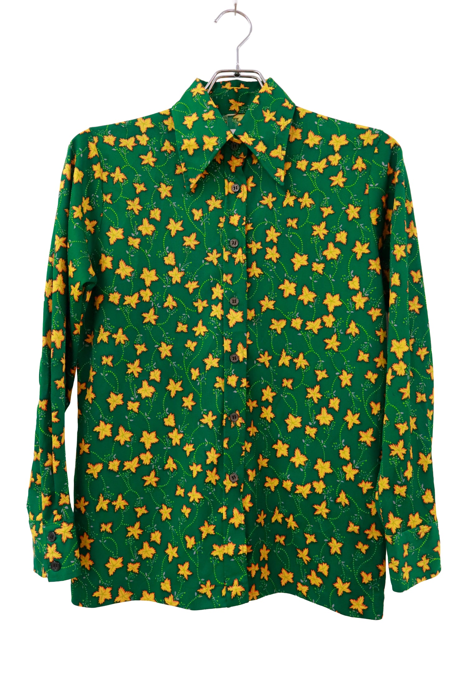 print polyester shirt/NV-［2511-055］