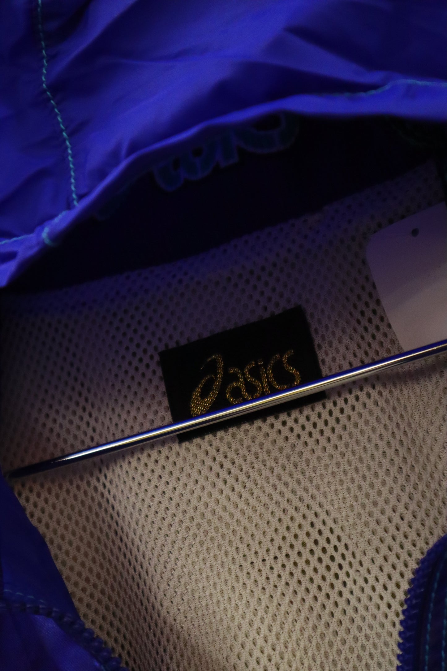 90's asics nylon jacket / NV-［2601-012］