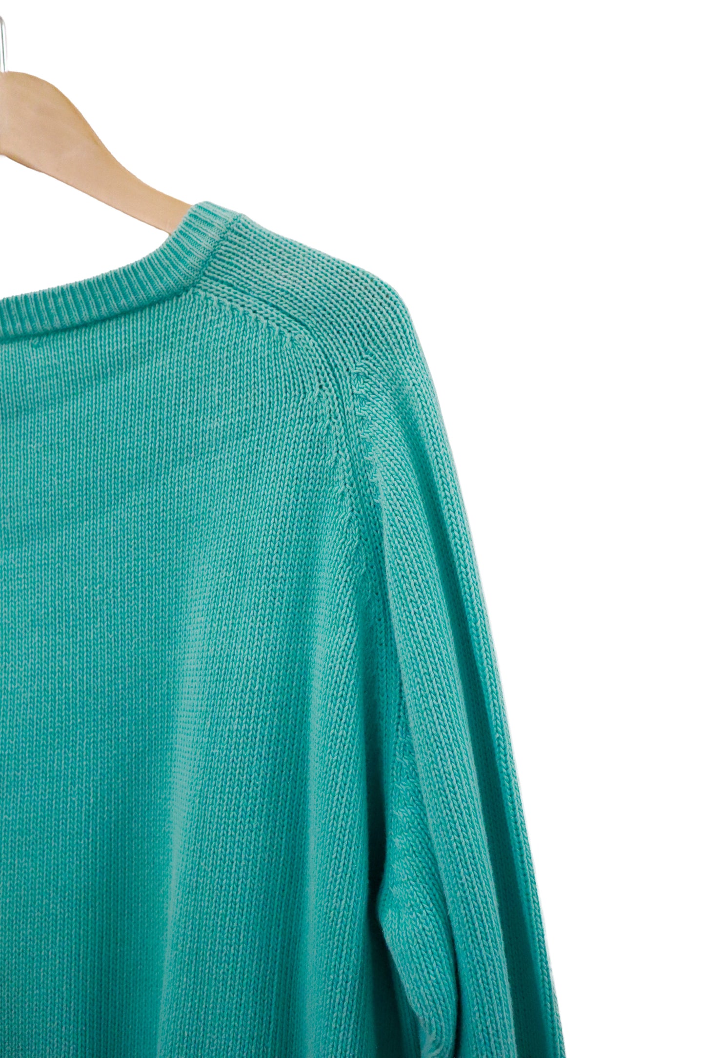 90's benetton cotton knit sweater /  NV-［2601-051］