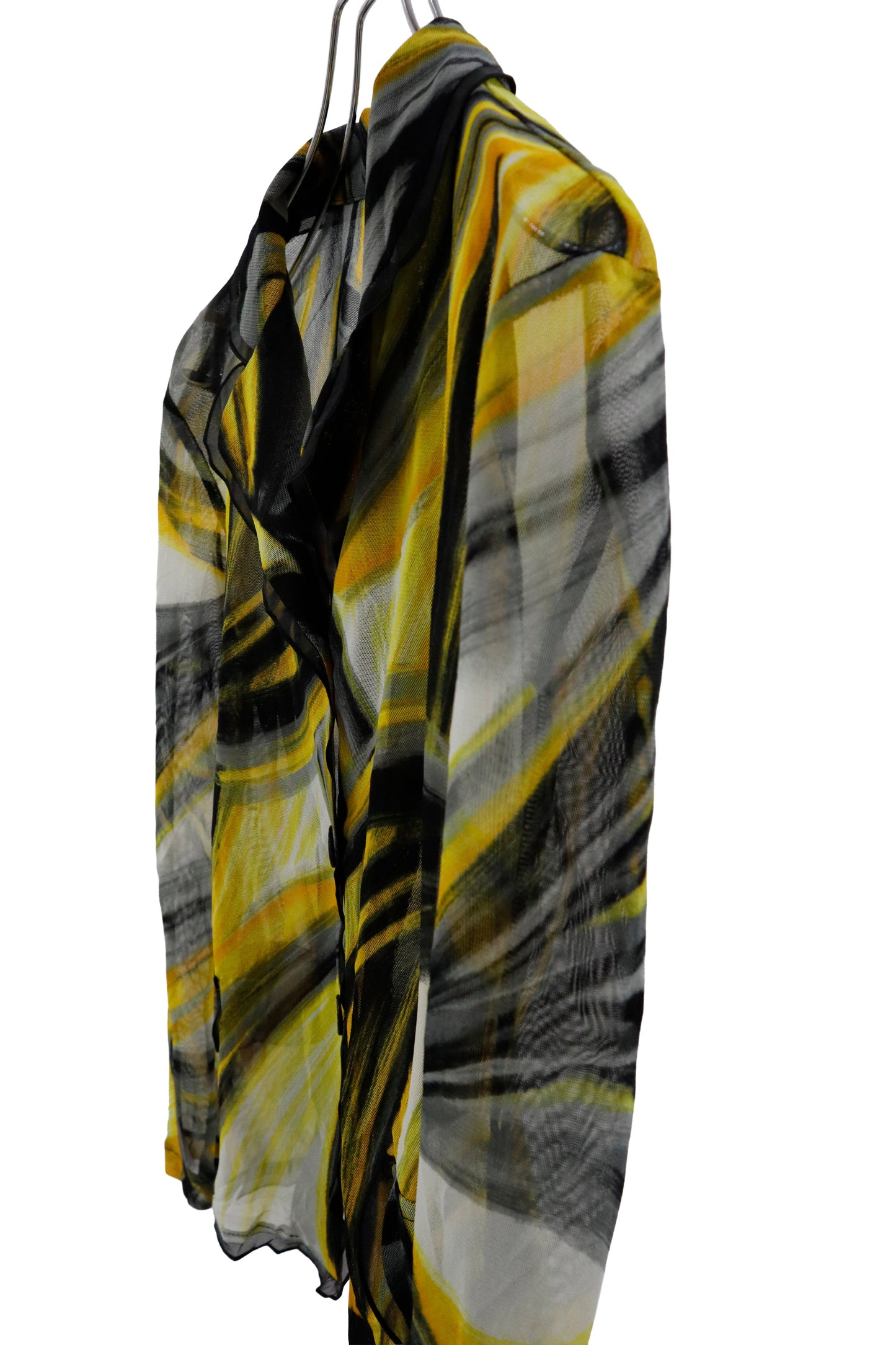 mesh graphic cardigan/RM-［2604-033］