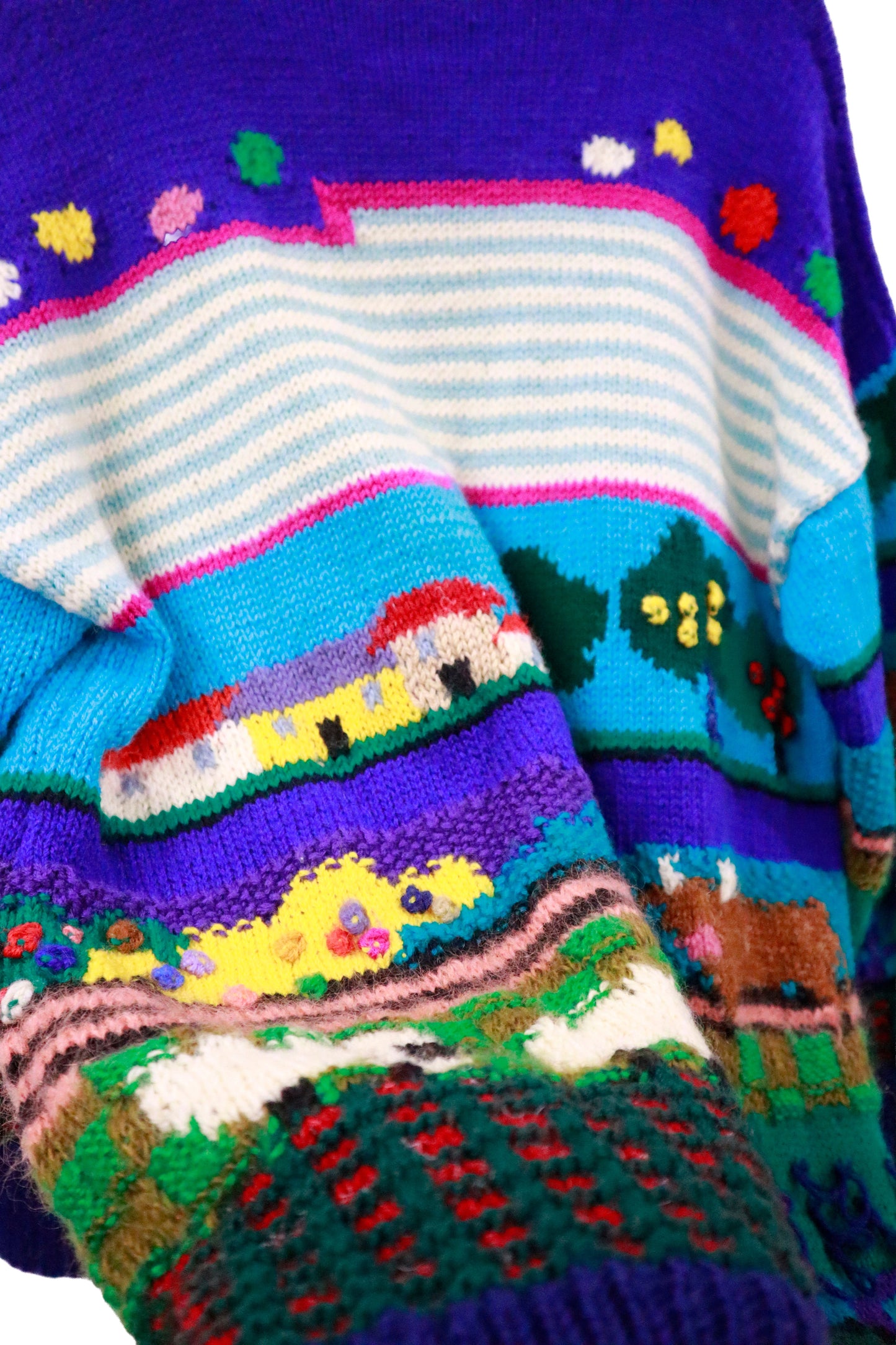 80's knit sweater / NV-［2601-054］