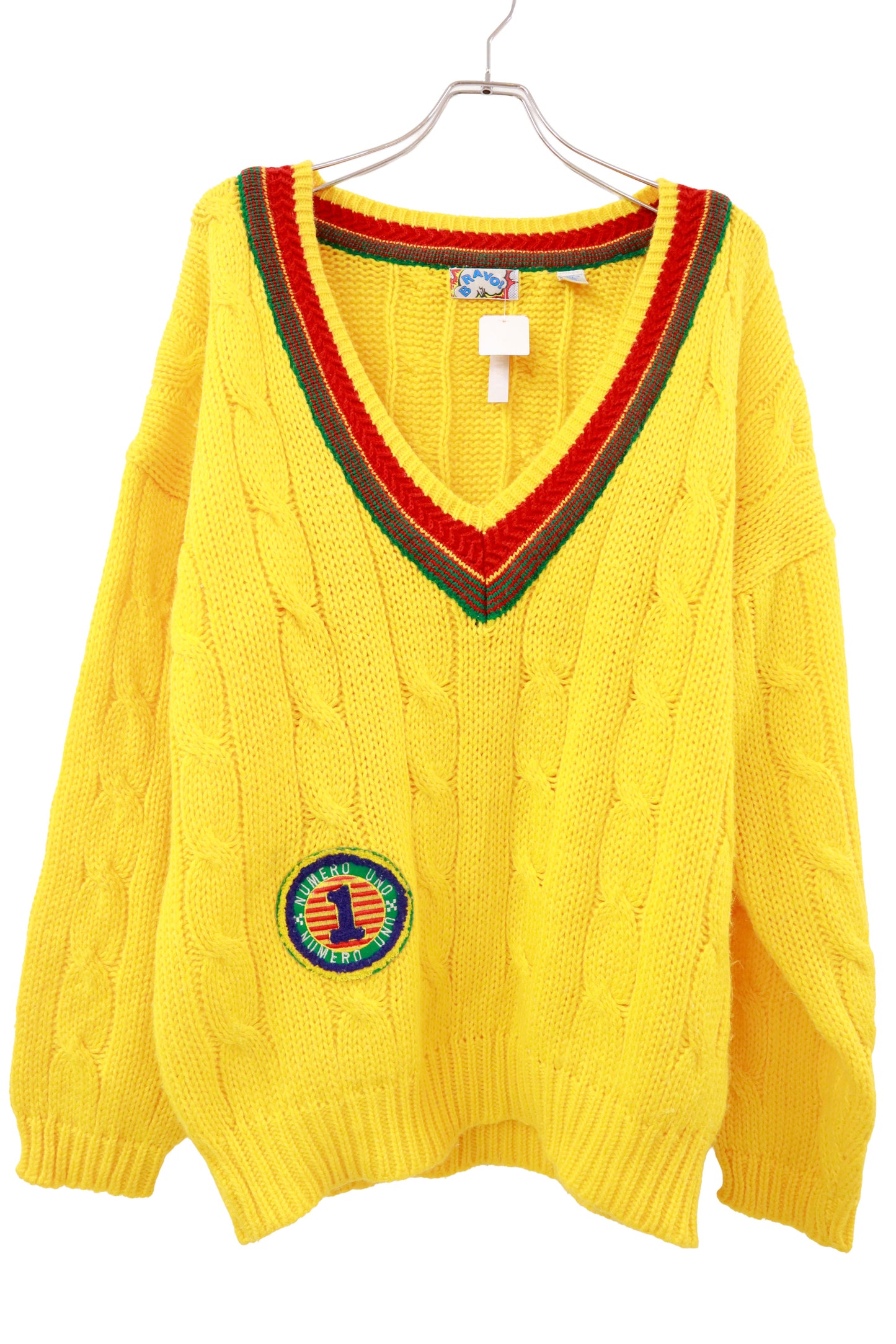 90's college knit/NV-［2511-080］