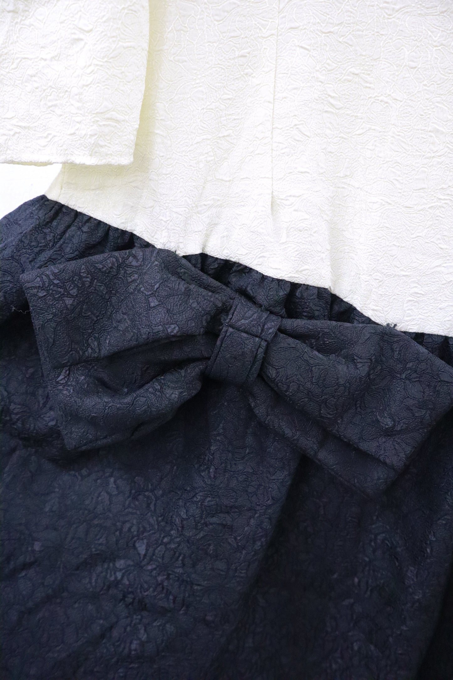 90's ribbon Appliqué dress/NV-［2511-057］