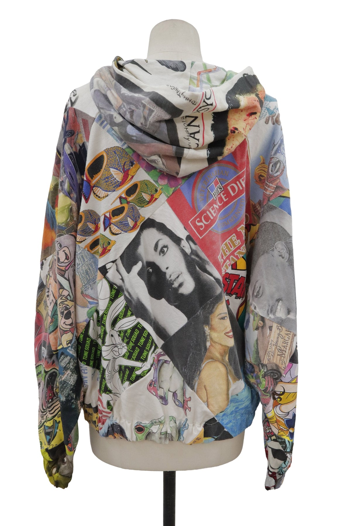 patchwork zip f hoodie/RM-［2608-093］