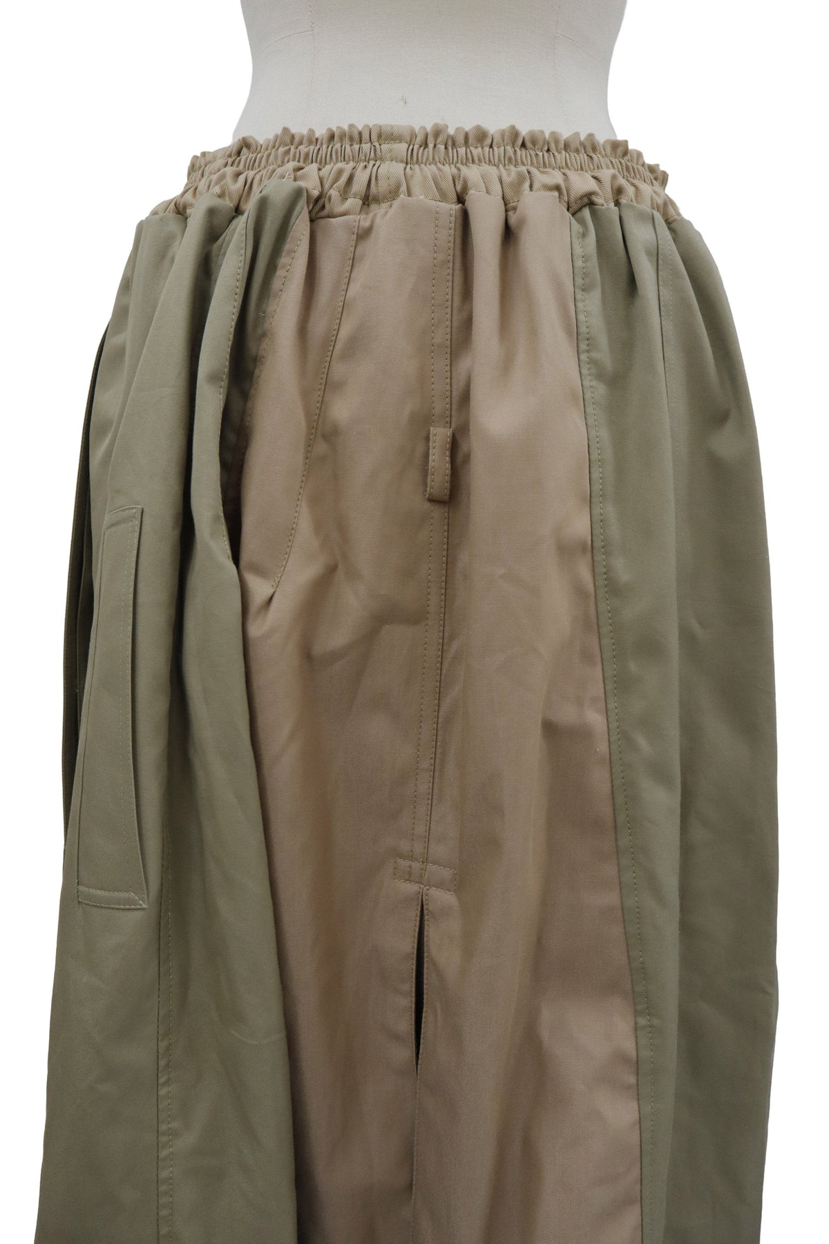 upcycled trench coat skirt/RM-［2608-019］