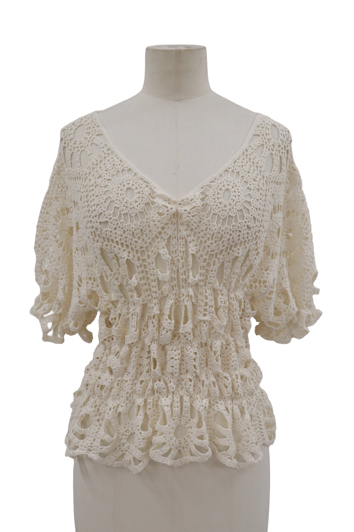 shirring lace tops/RM-［2607-157］