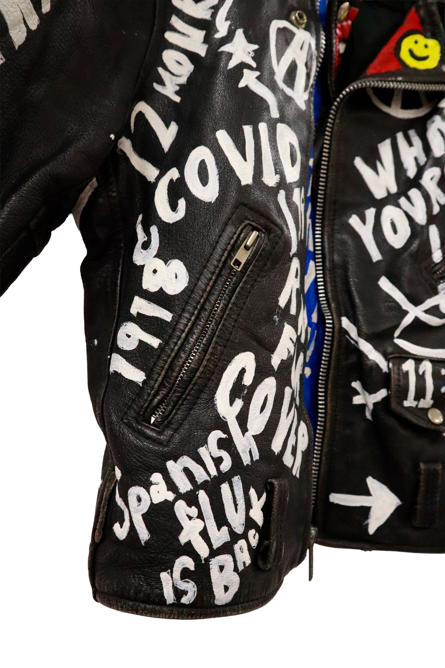 80’s leather riders jacket / NV-［2601-044］