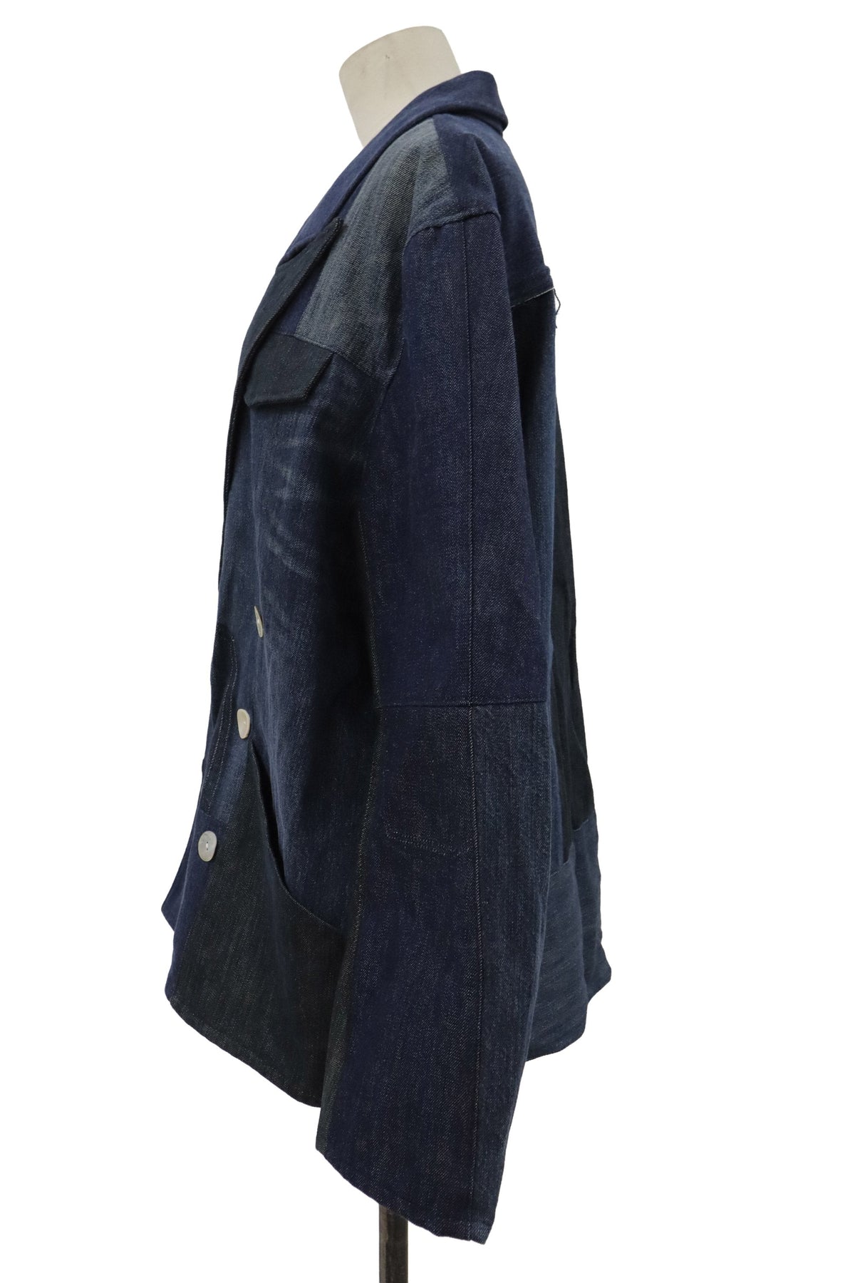 patchwork denim jacket/RM-［2608-096］