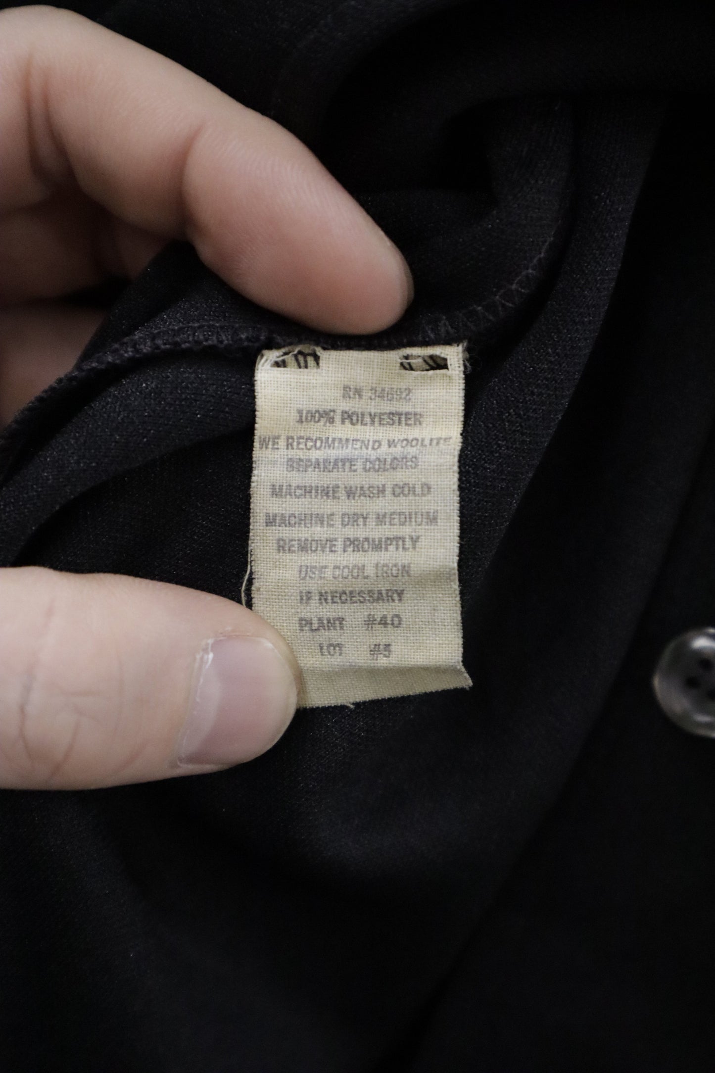 70's GIVENCHY Sport polyester jacket / NV-［2601-028］