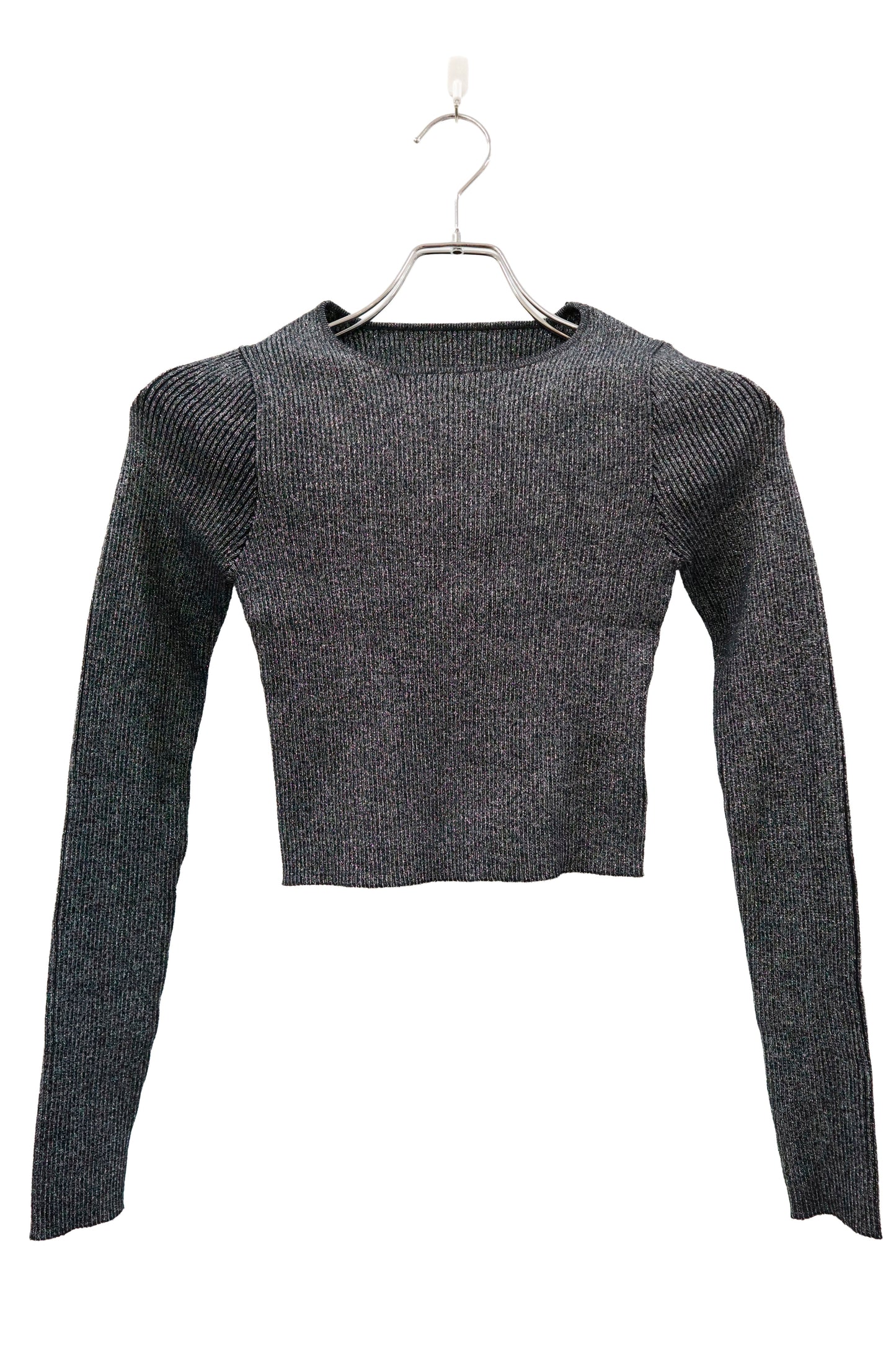rib knit short tops/U-［2603-003］
