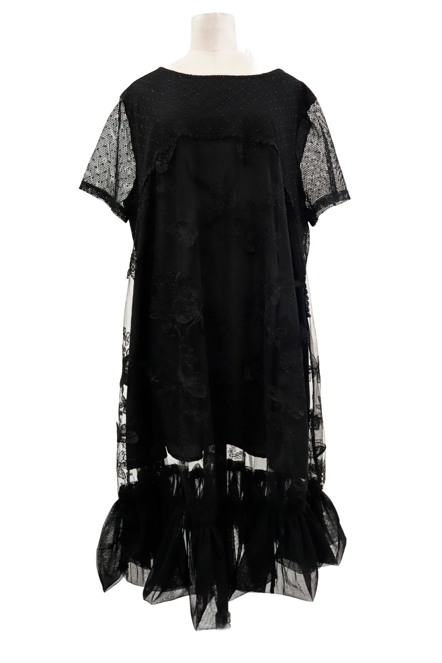 mesh frill dress/RM-［2602-109］