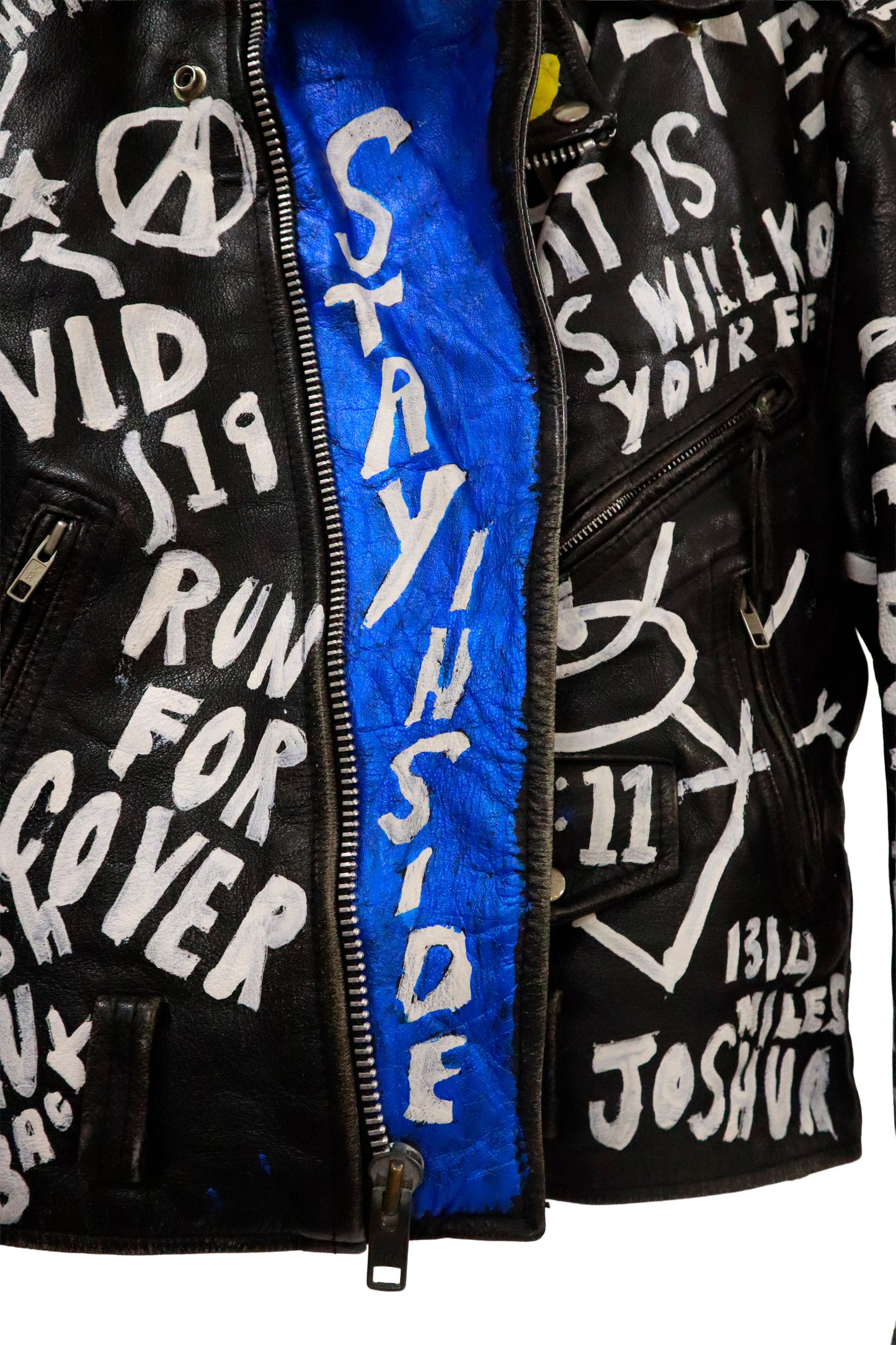 80’s leather riders jacket / NV-［2601-044］
