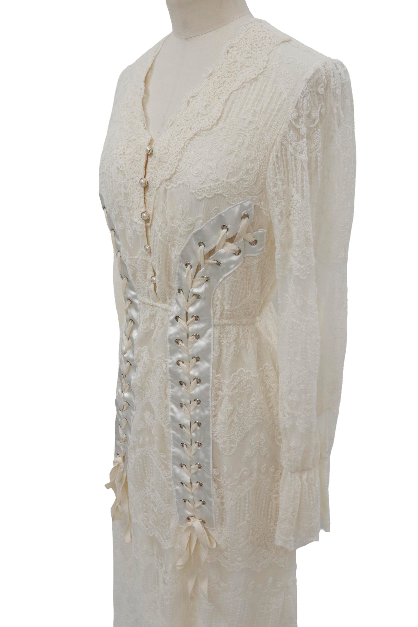 lace up dress/RM-［2605-052］
