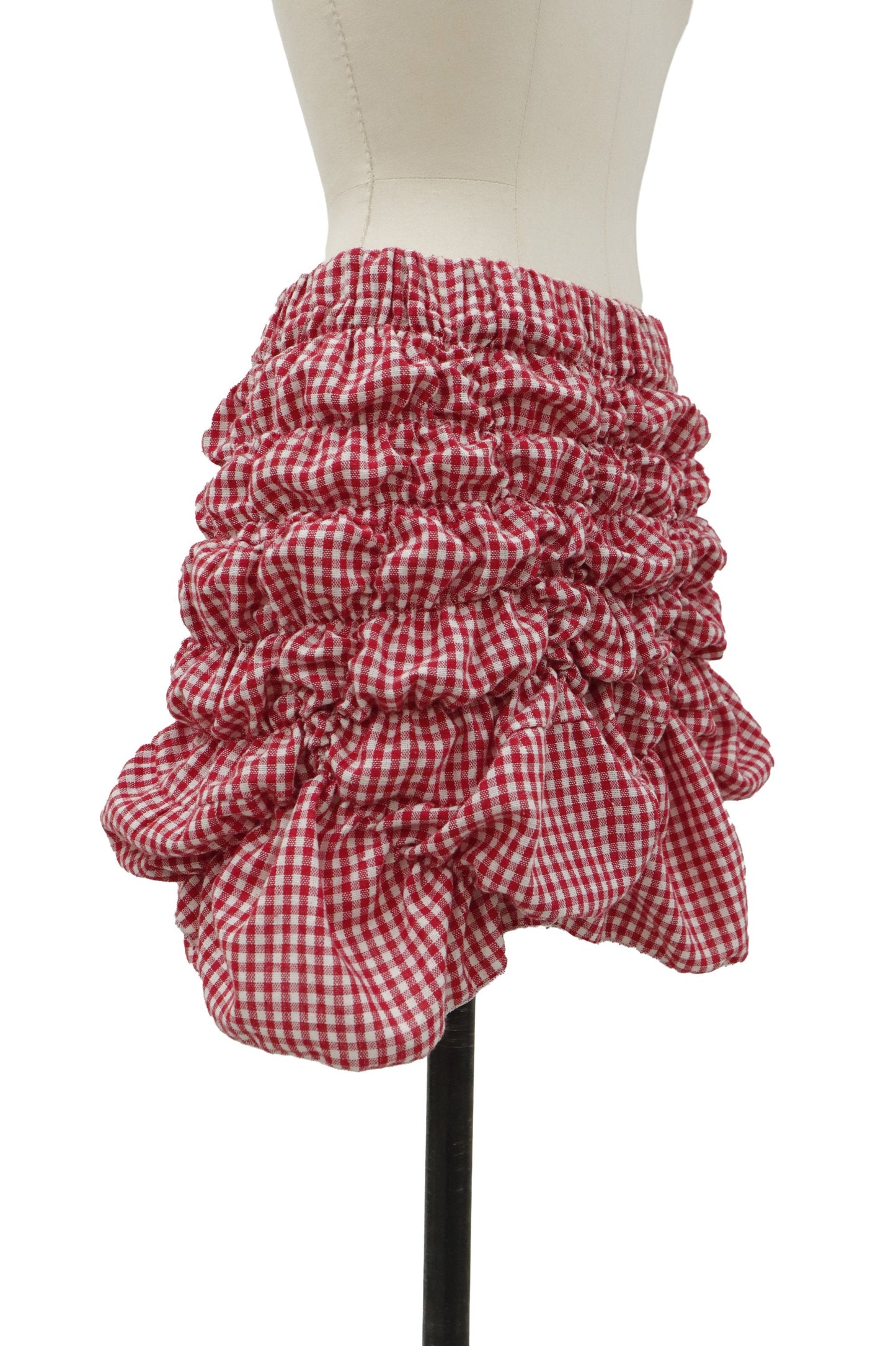 gingham ruffle skirt/KUSHA KUSHA PLAN/RM-［2607-054］