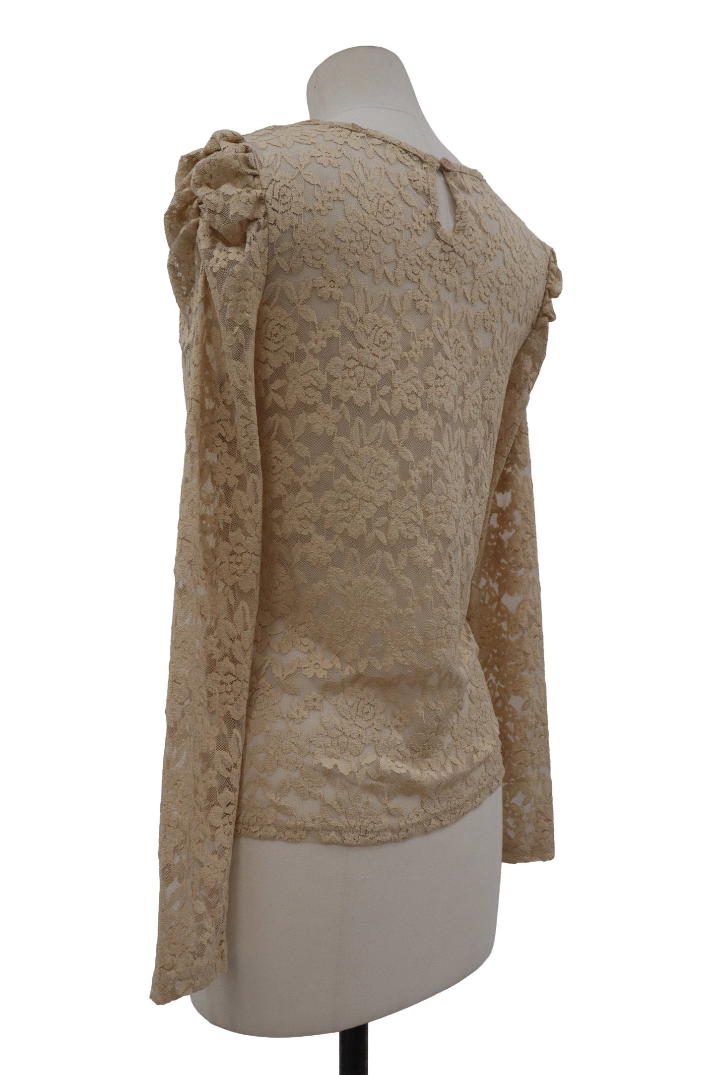 lace puff shoulder top/RM-［2607-021］