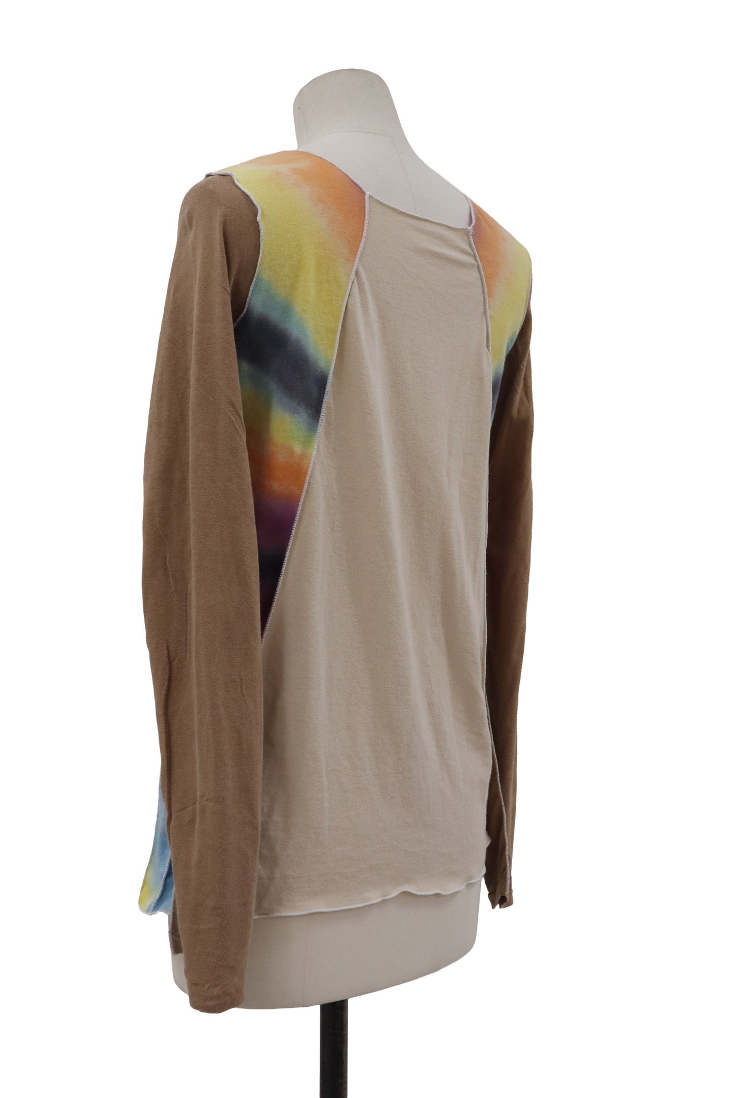 Def Leppard tiger tie-dye raglan top/RM-［2607-028］