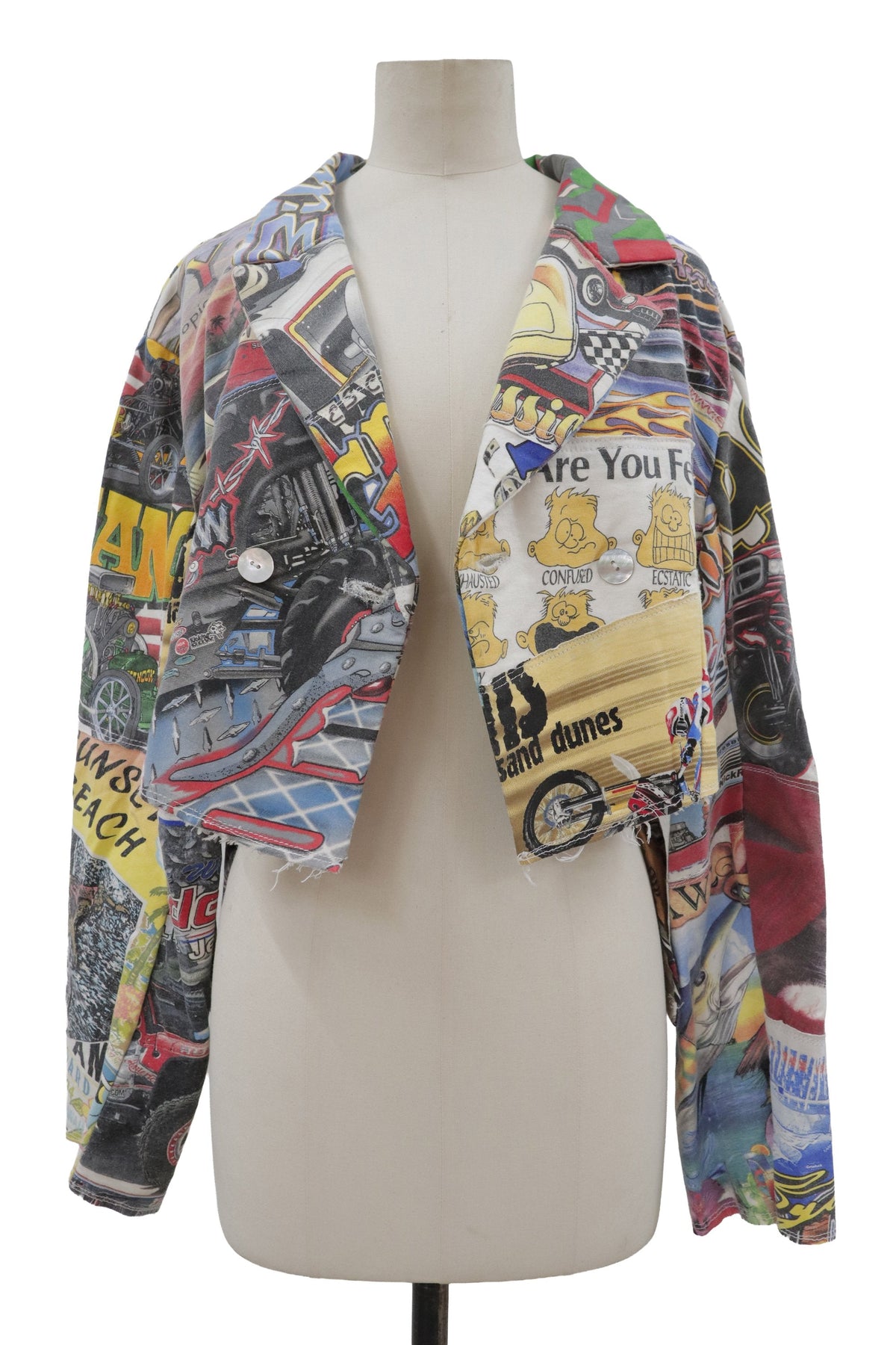 patchwork jacket/RM-［2608-095］