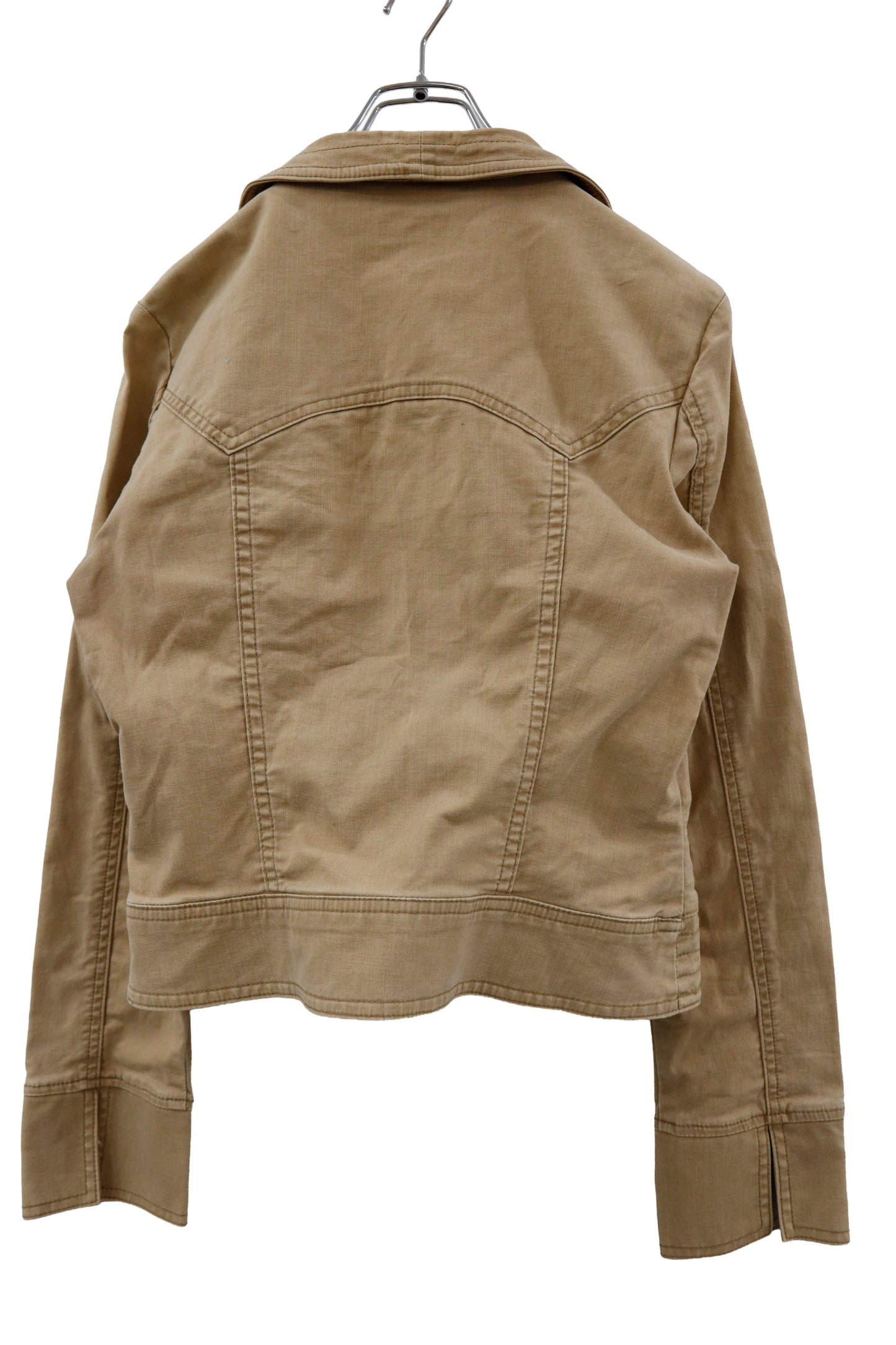 Vintage Washed Ruffle Twill Jacket /U-［2601-056］