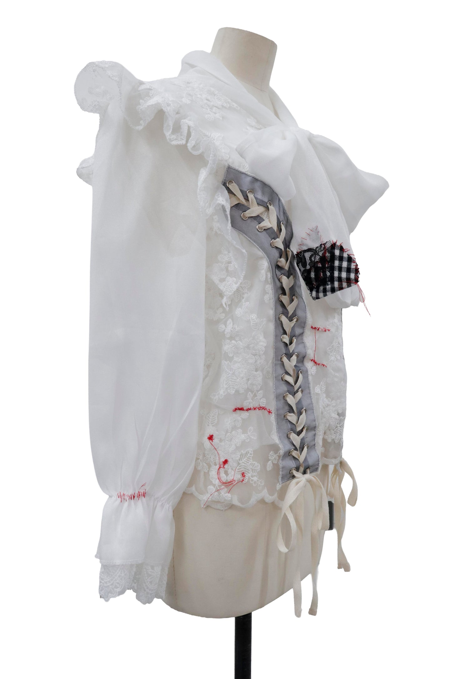 lace up repair shirt/RM-［2605-050］