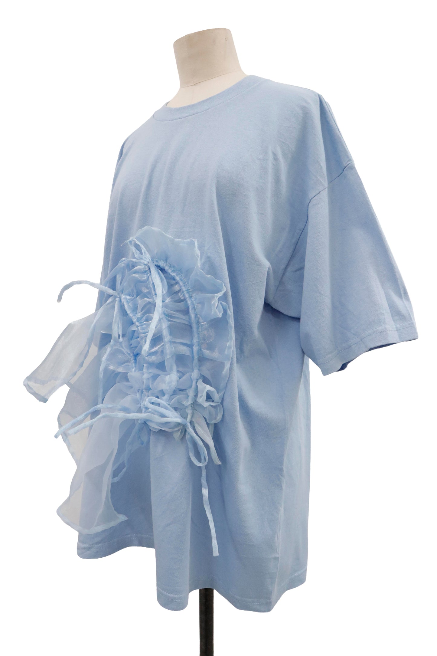 shirring ribbon tee/RM-［2605-031］