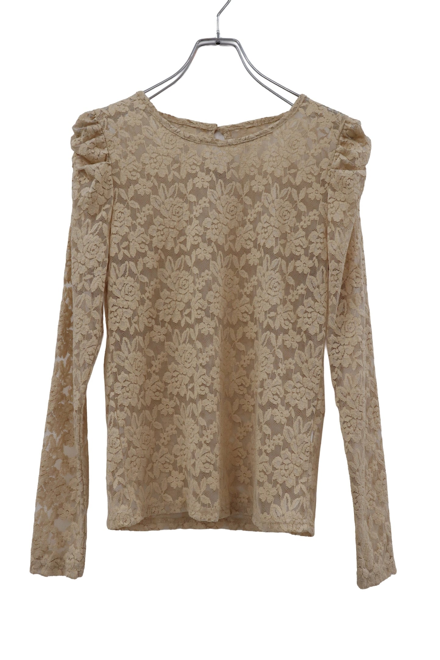 lace puff shoulder top/RM-［2607-021］