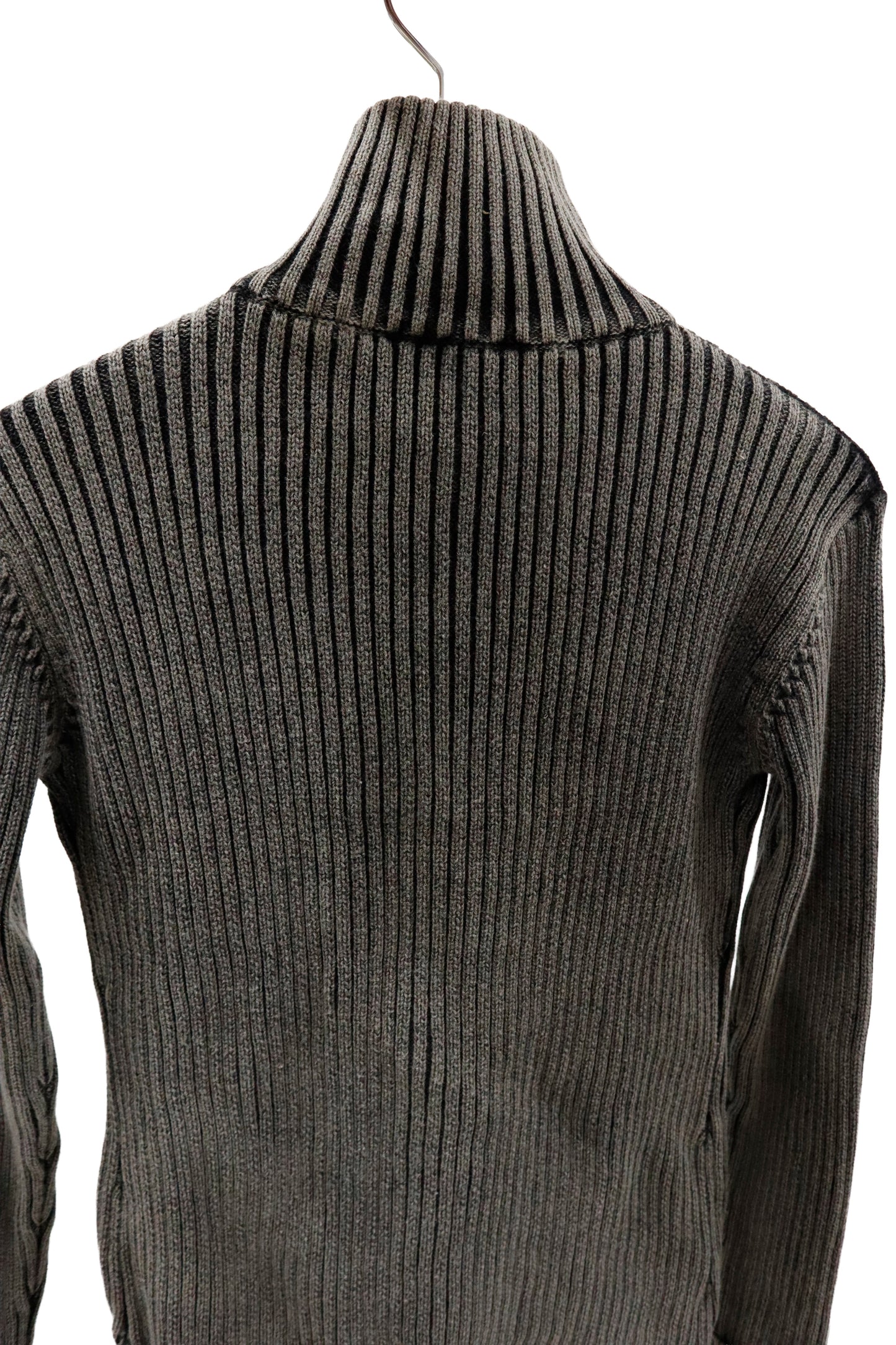 rib knit ZIP tops/U-［2603-002］