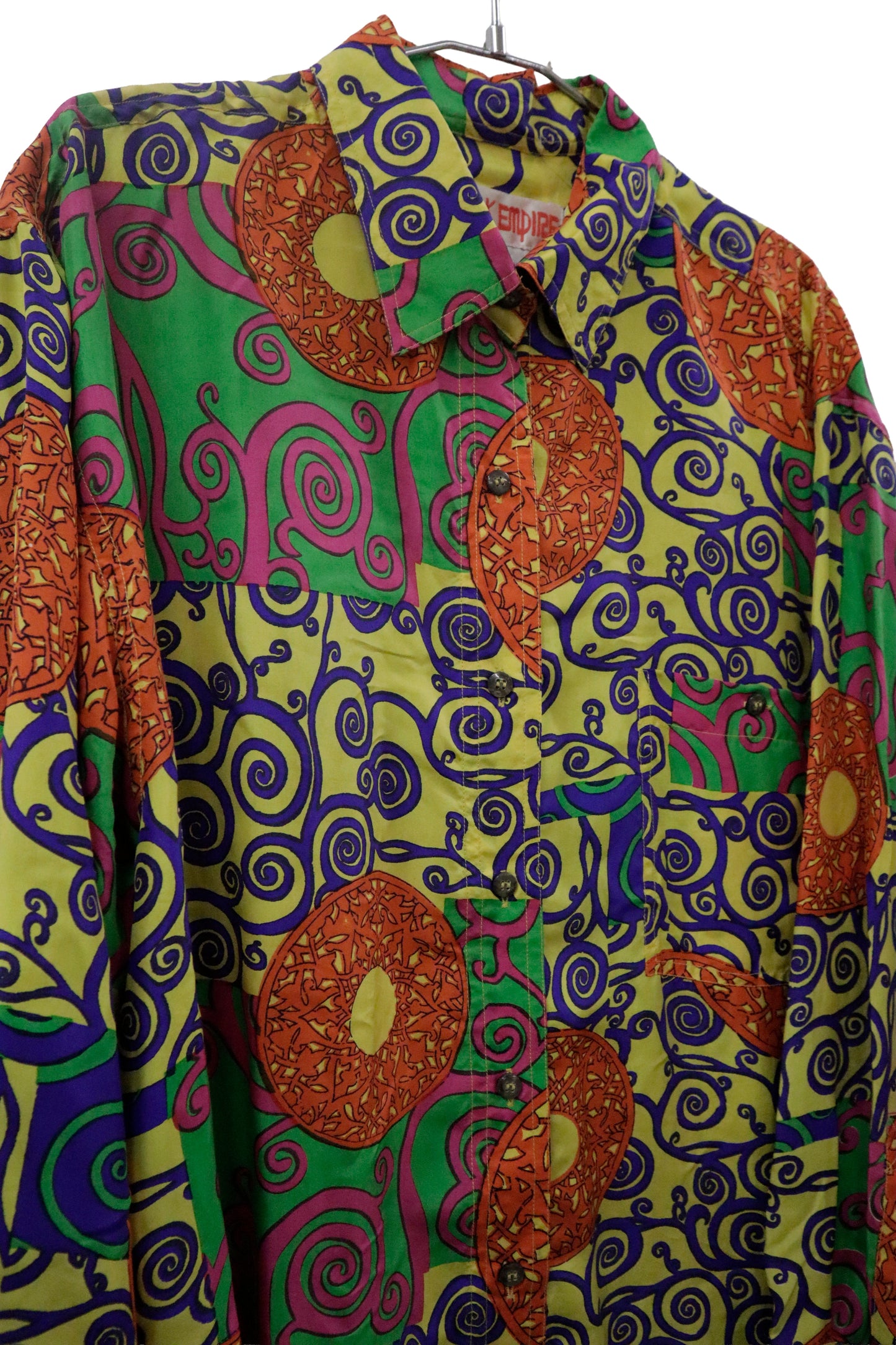 80’s silk shirt / NV-［2601-025］