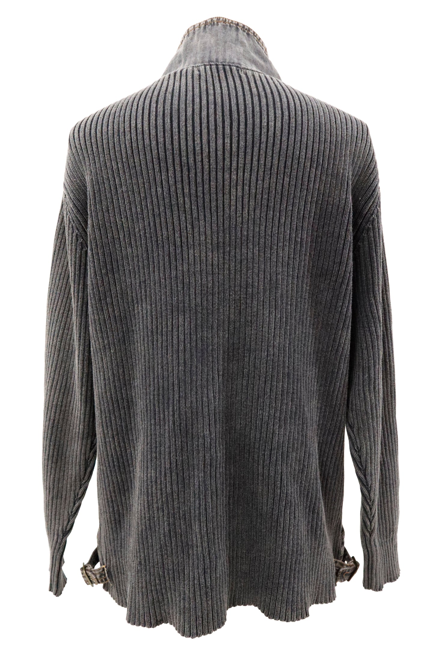 rib knit ZIP tops/U-［2603-004］