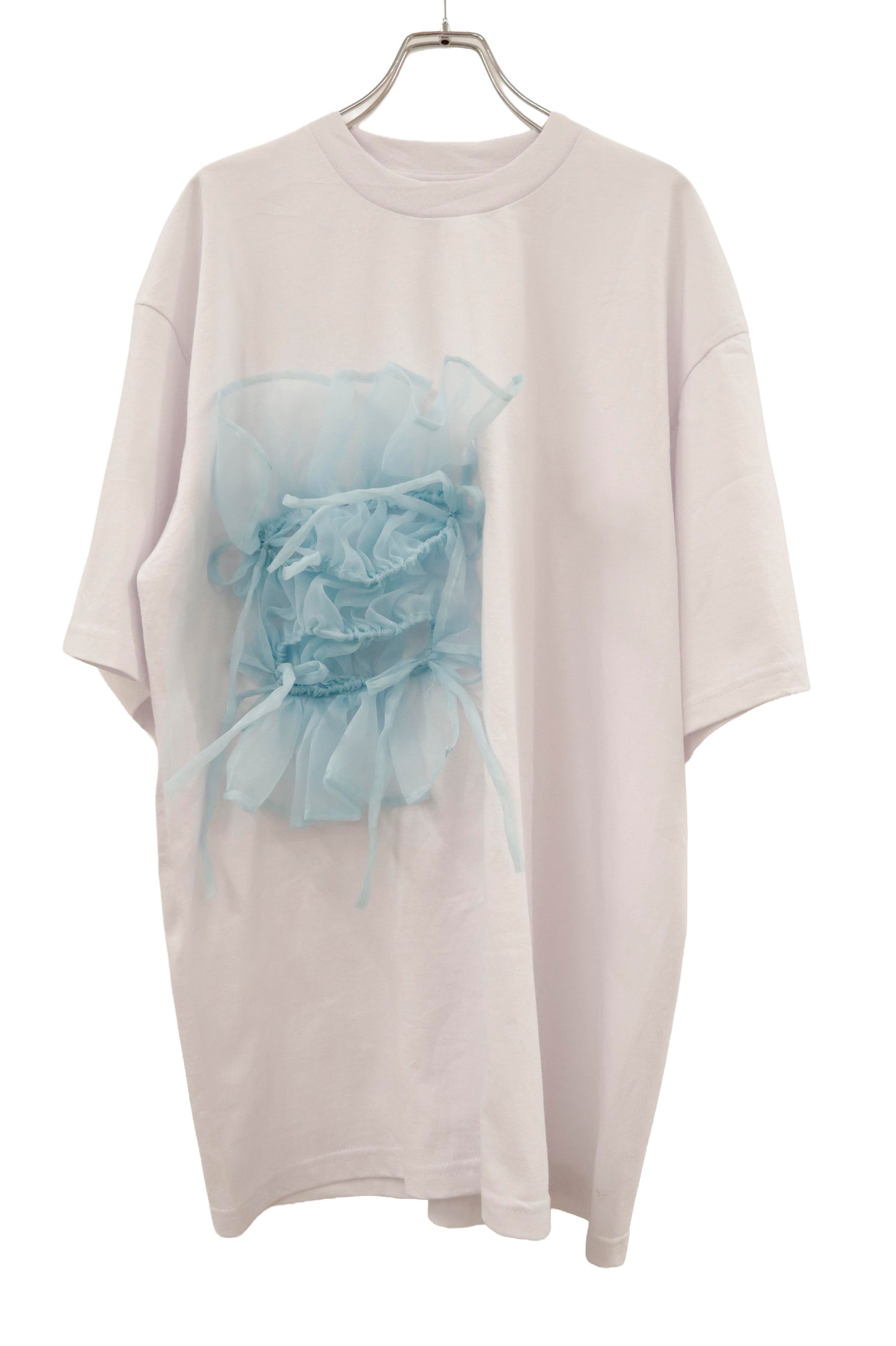 shirring ribbon tee/RM-［2605-026］