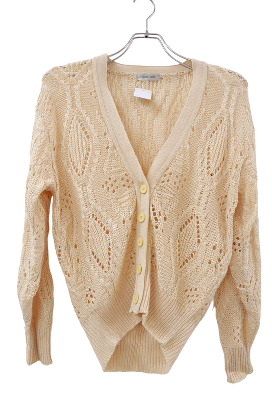 knit cardigan/U-［2511-002］