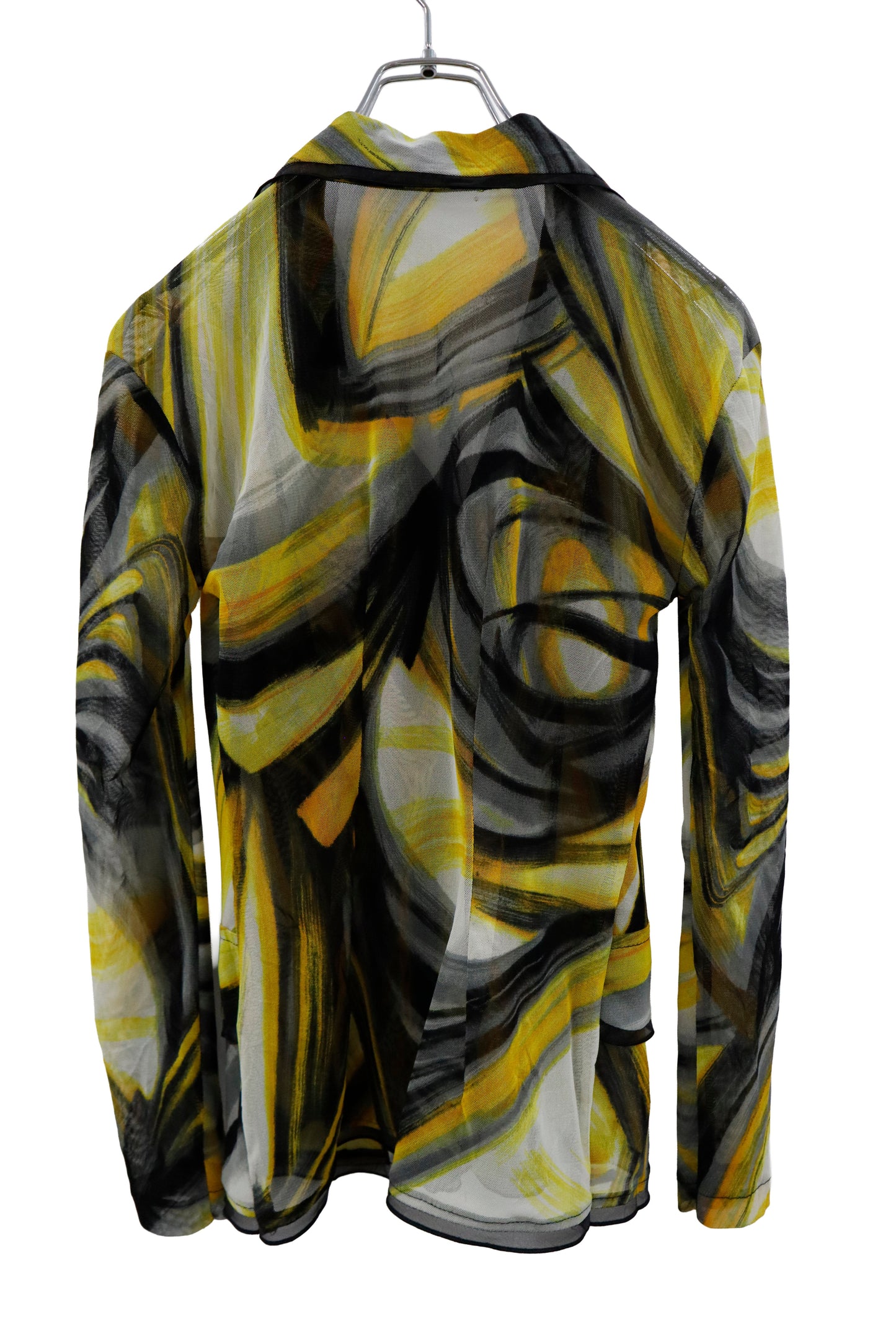 mesh graphic cardigan/RM-［2604-033］