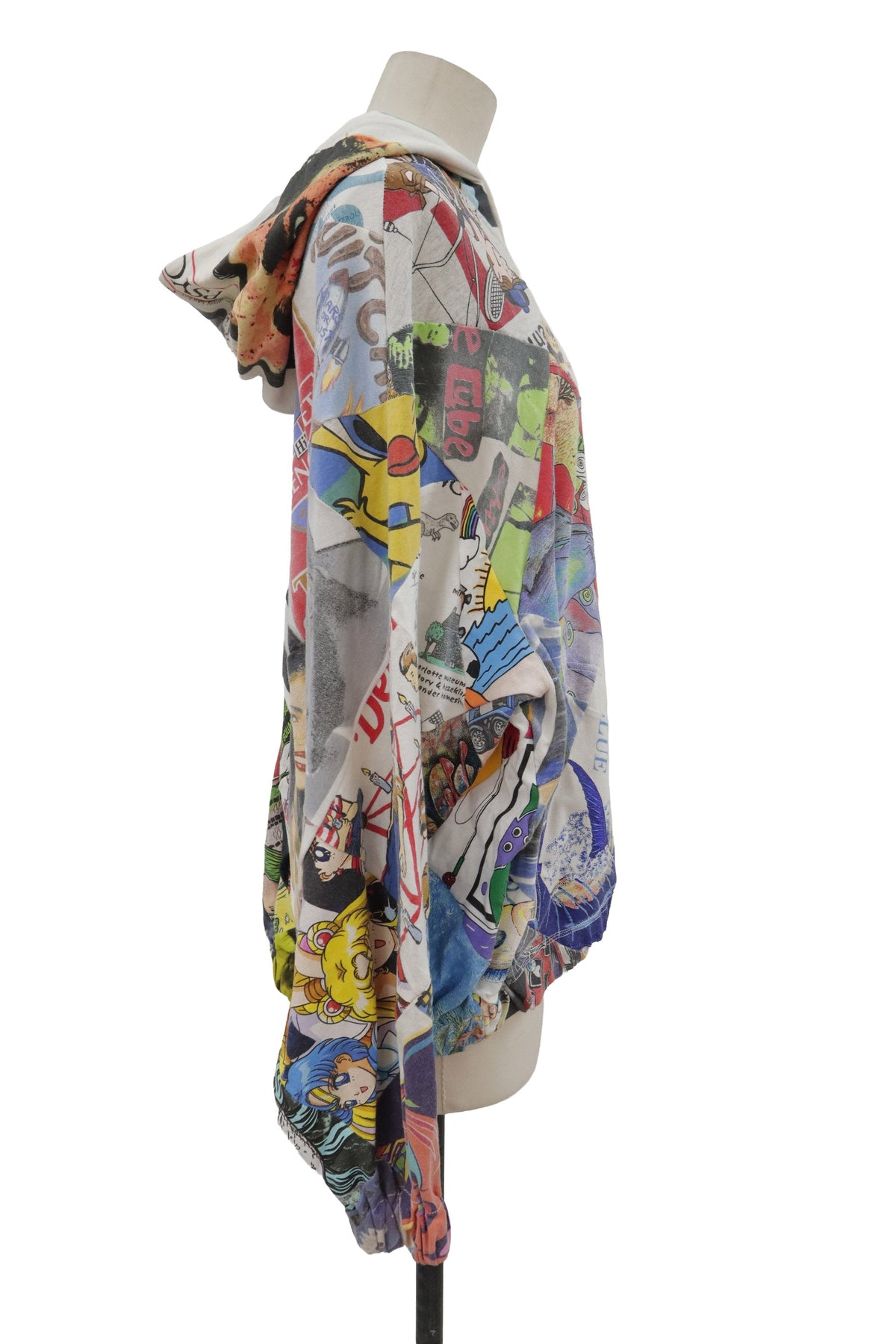 patchwork zip f hoodie/RM-［2608-093］