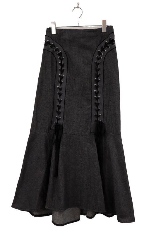 lace up skirt/RM-［2605-057］