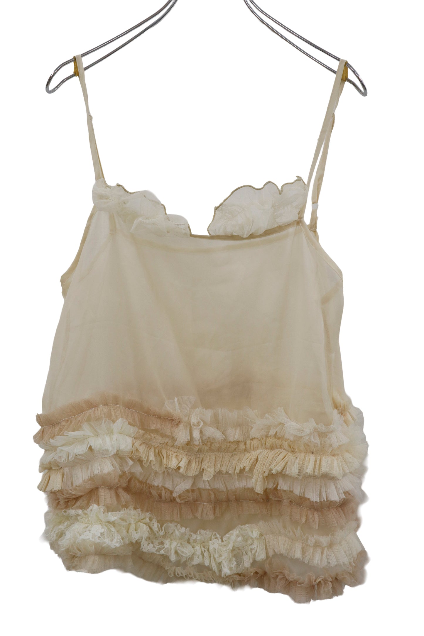 ruffle sheer tops/RM-［2604-029］