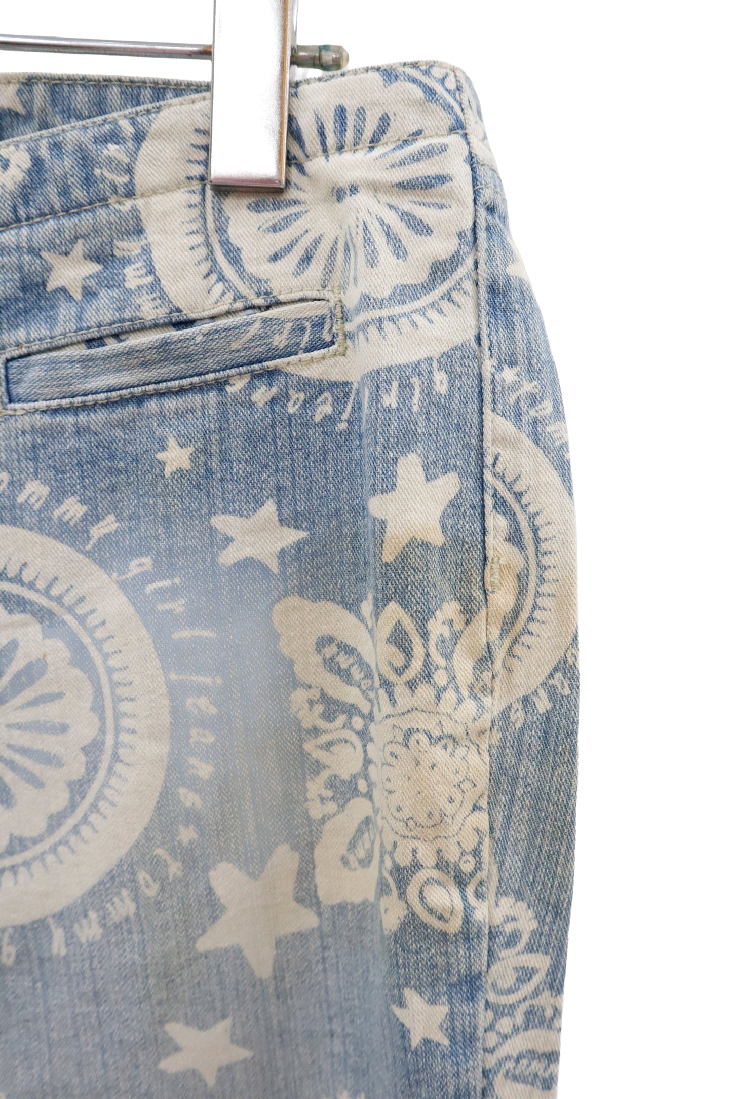 graphic denim pants/U-［2602-002］