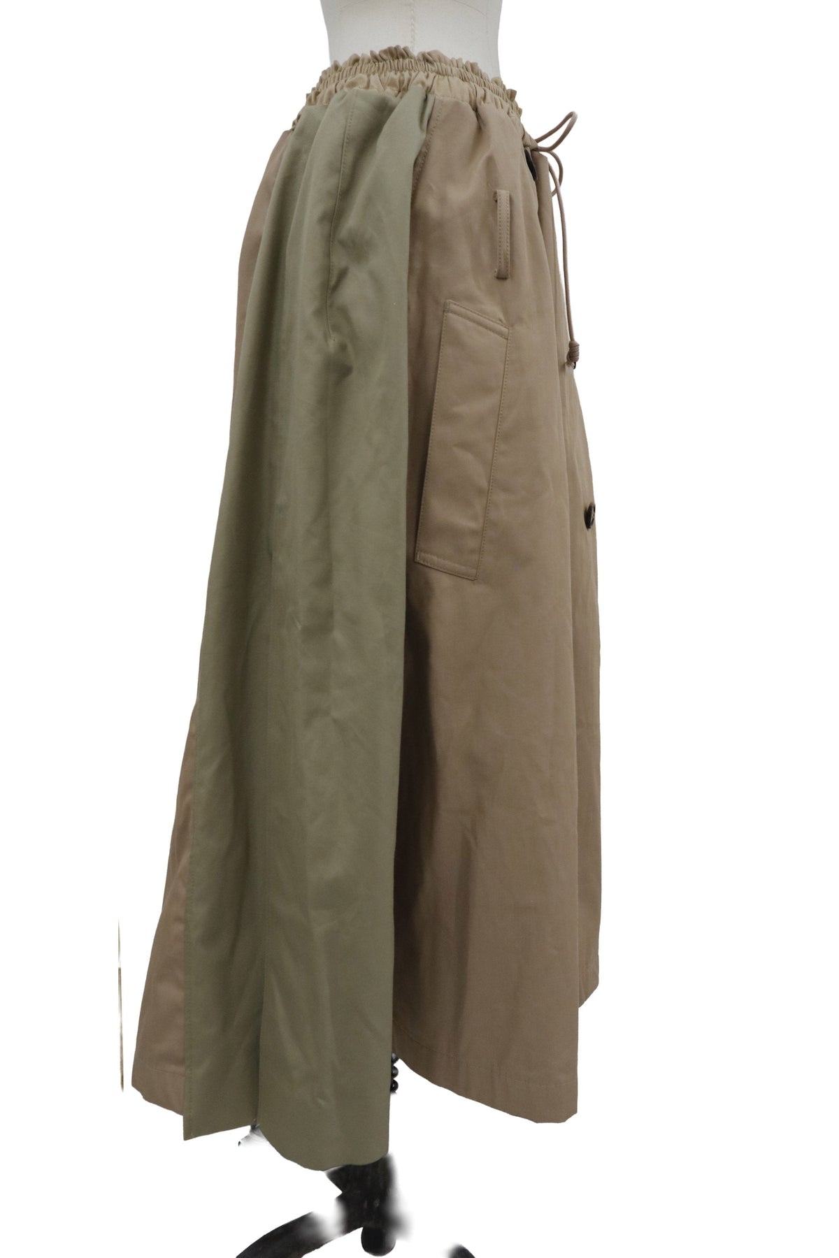 upcycled trench coat skirt/RM-［2608-019］