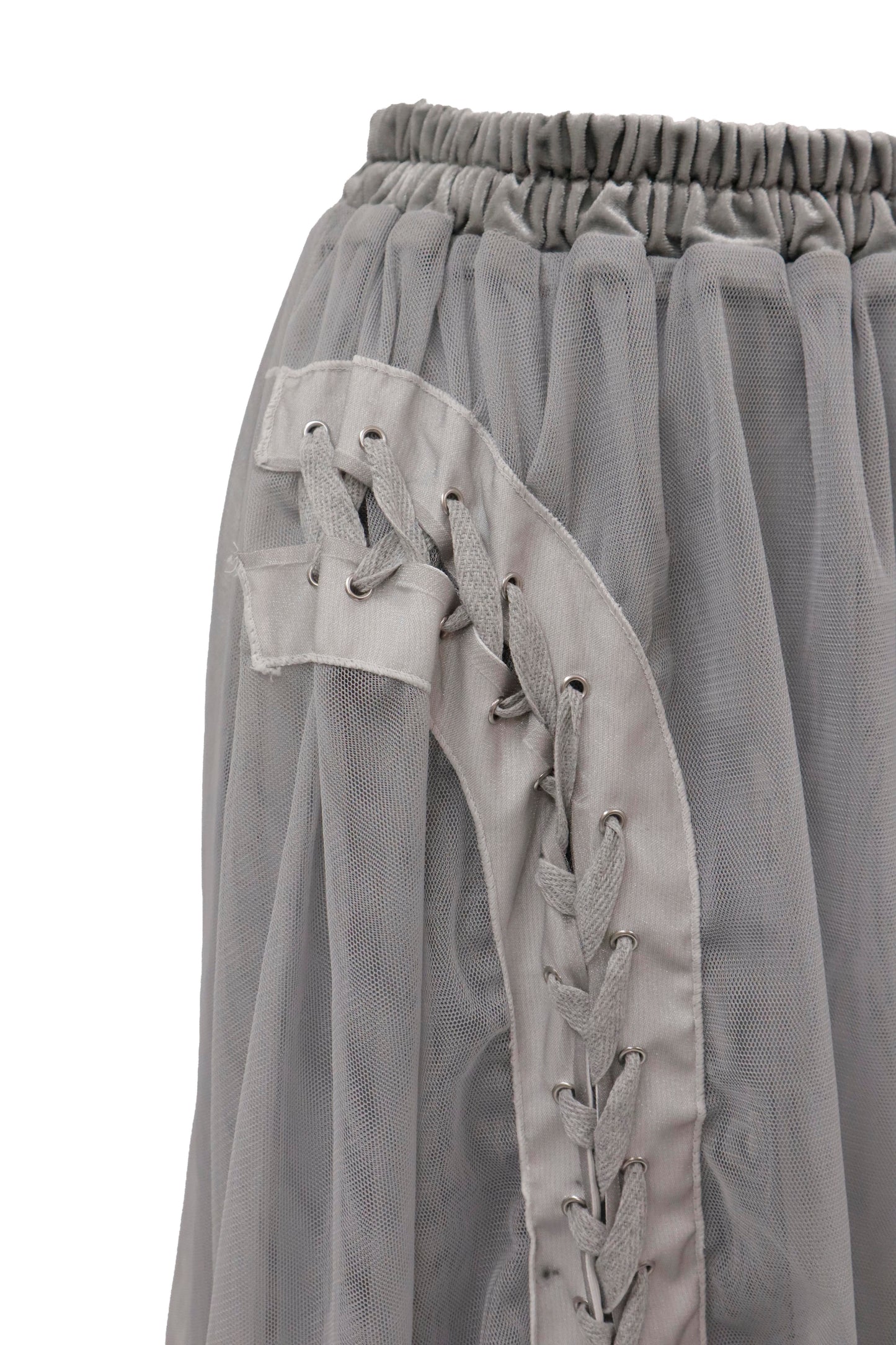 lace up skirt/RM-［2605-058］