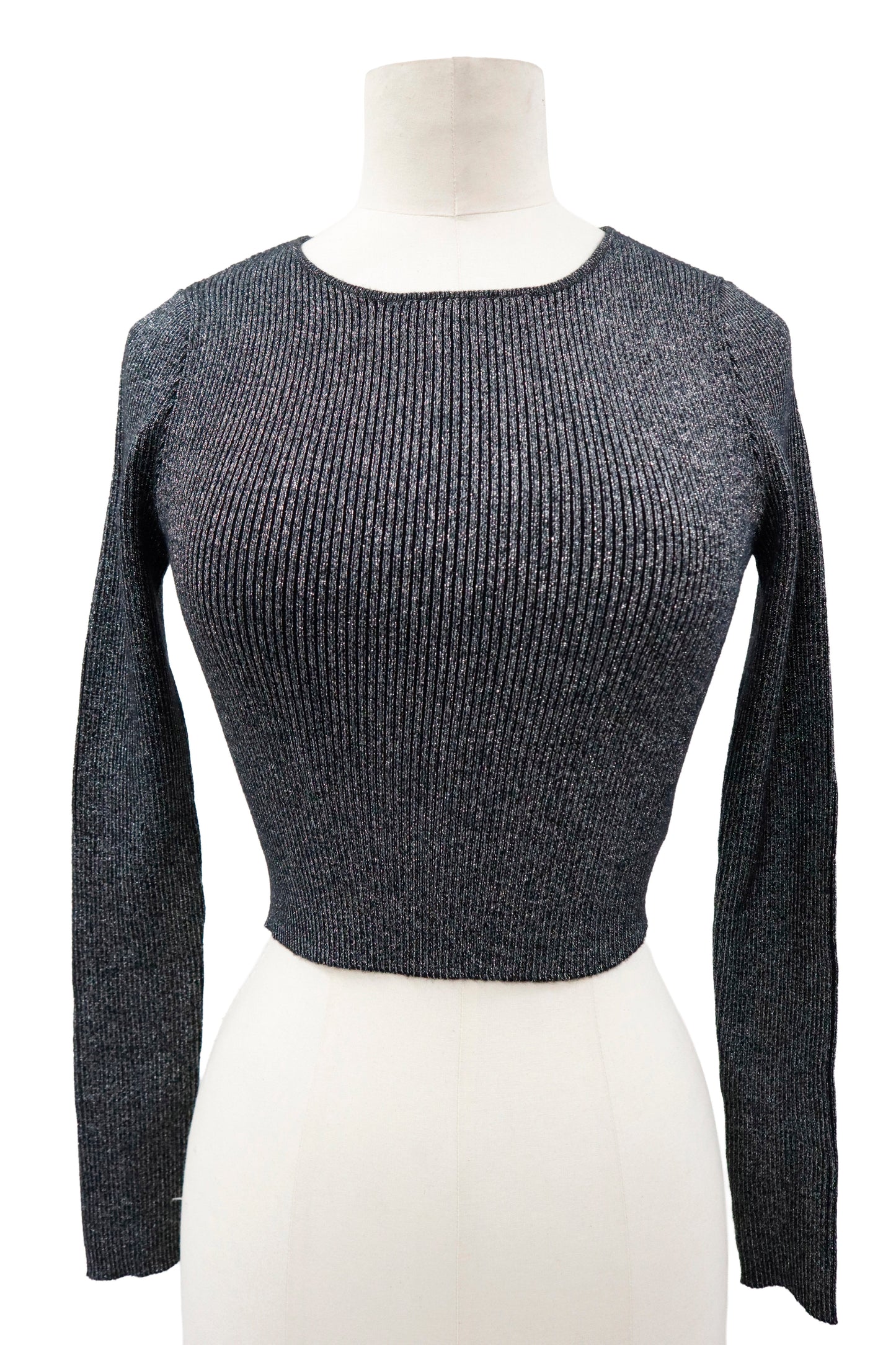 rib knit short tops/U-［2603-003］