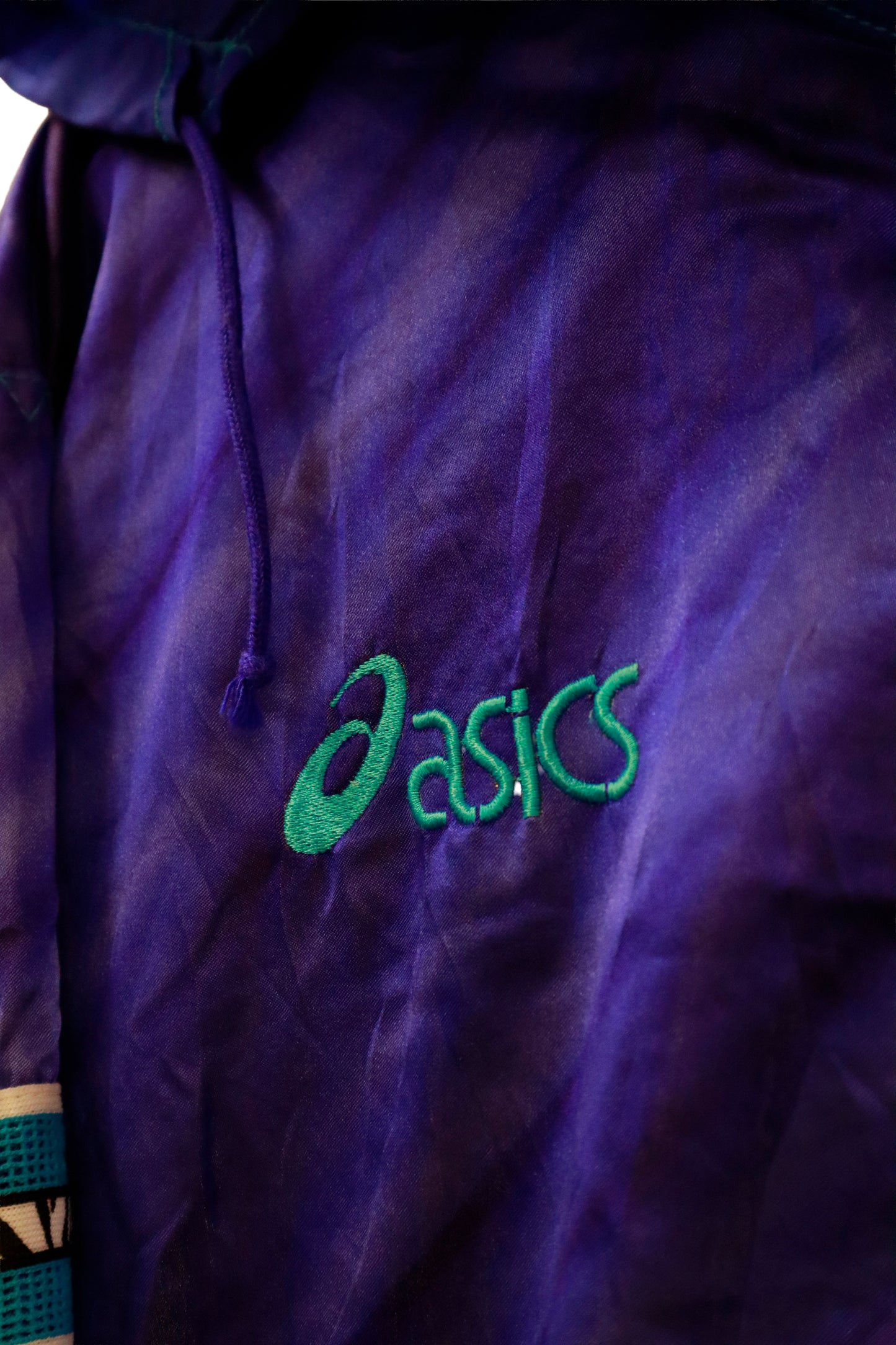 90's asics nylon jacket / NV-［2601-012］