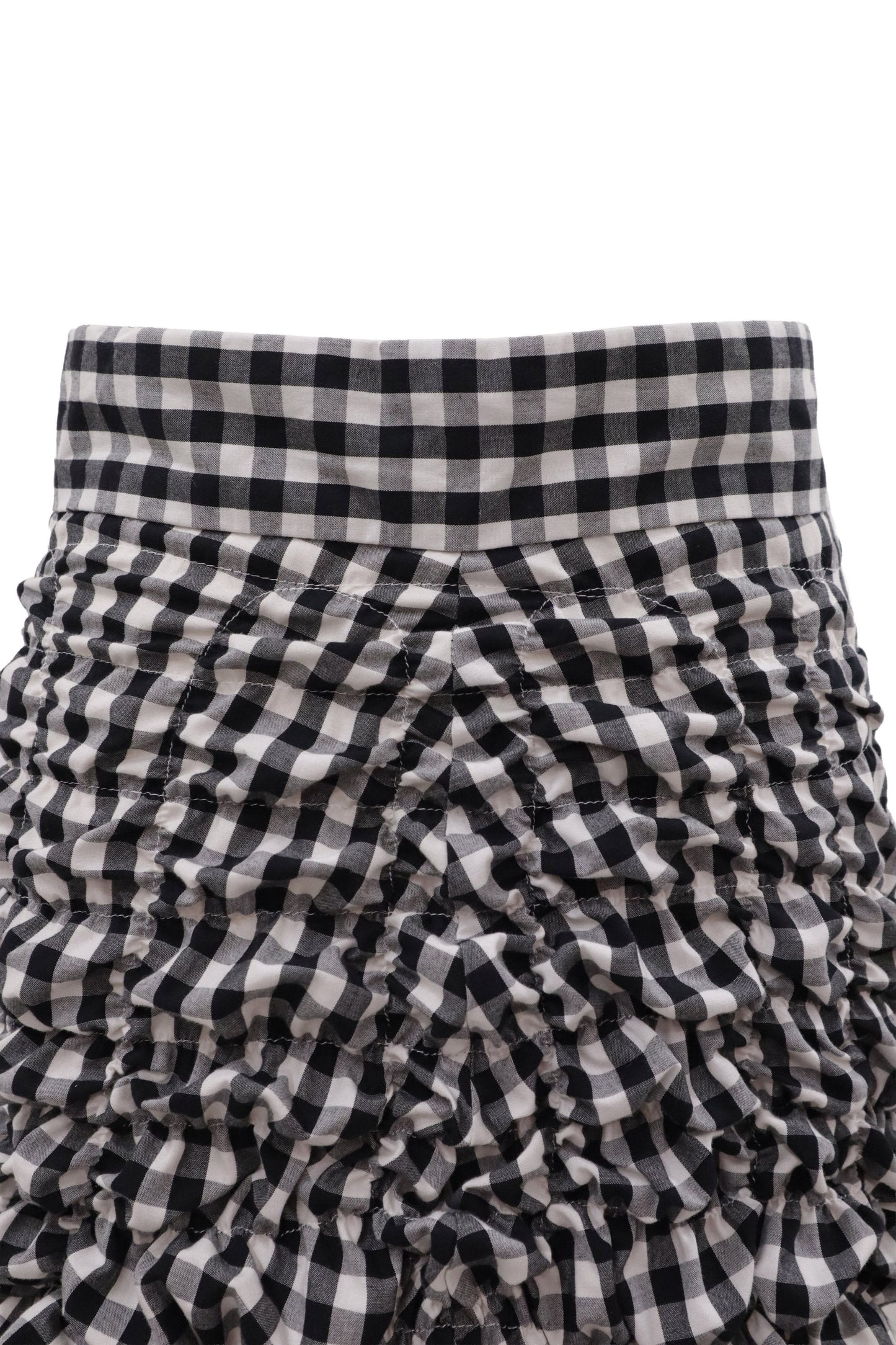 gingham skirt/KUSHA KUSHA PLAN/RM-［2607-053］