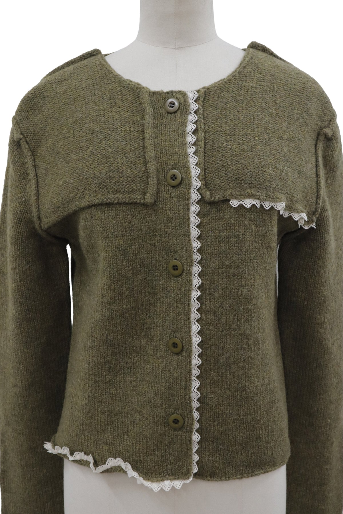 lace knit cardigan/RM-［2608-103］