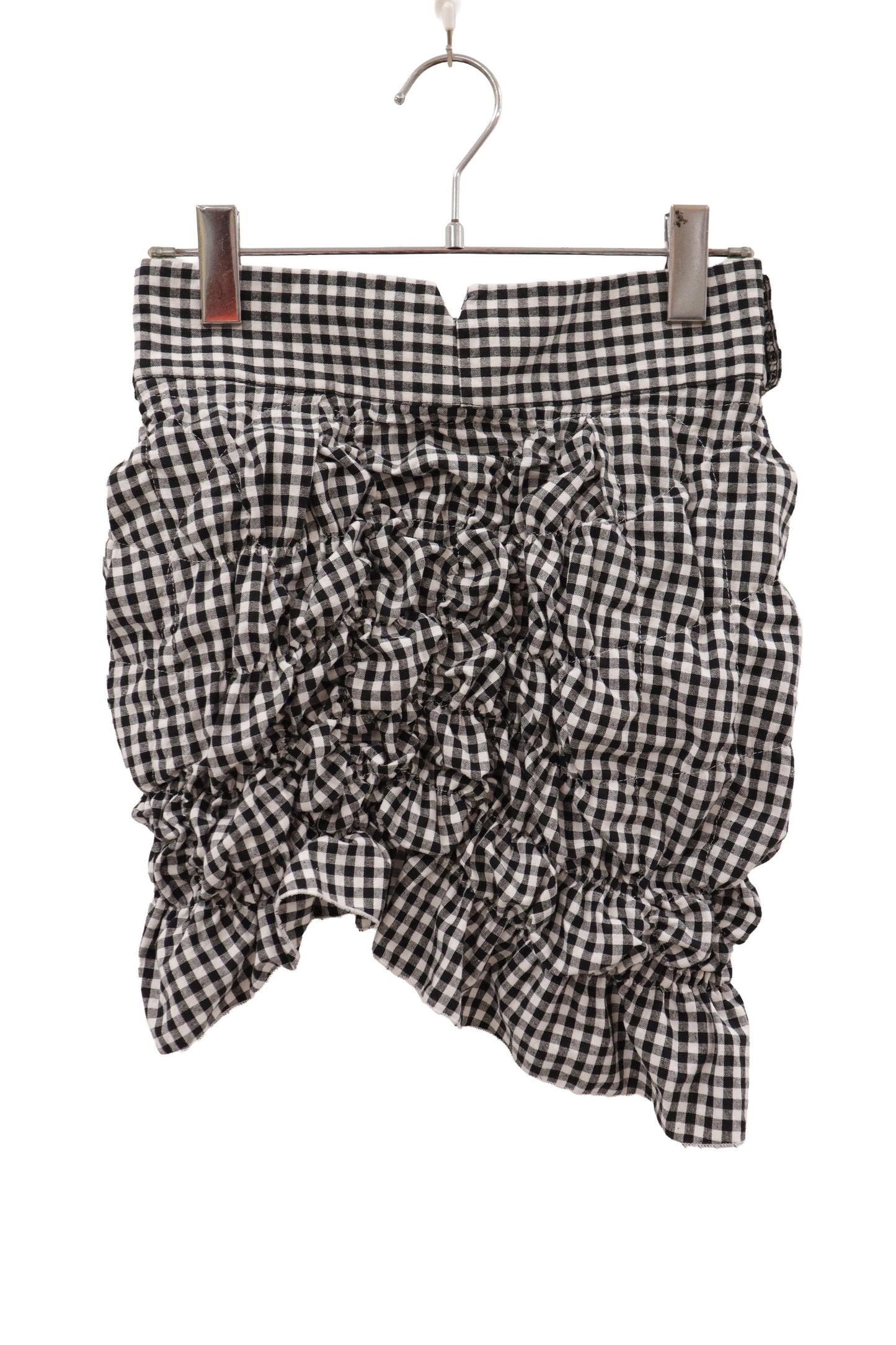 gingham mini skirt/KUSHA KUSHA PLAN/RM-［2607-052］