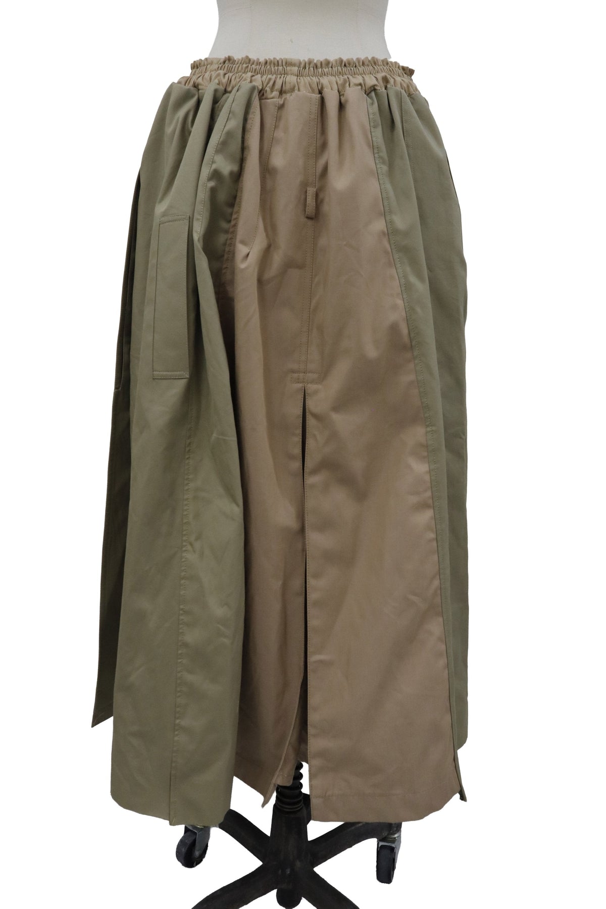 upcycled trench coat skirt/RM-［2608-019］