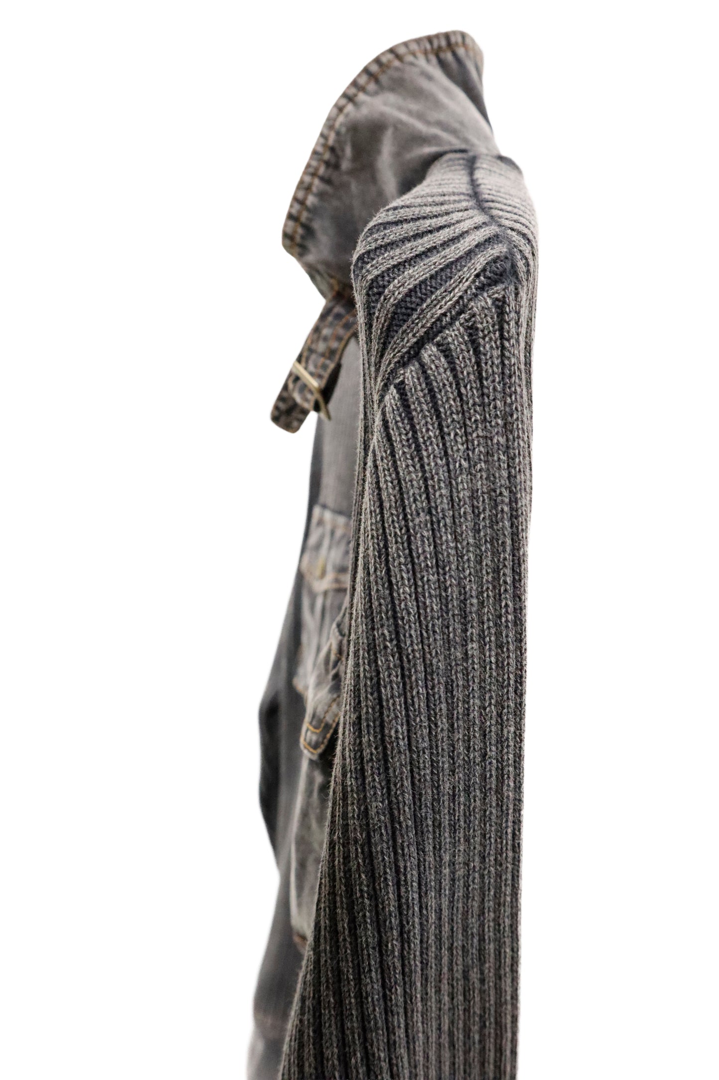 rib knit ZIP tops/U-［2603-004］